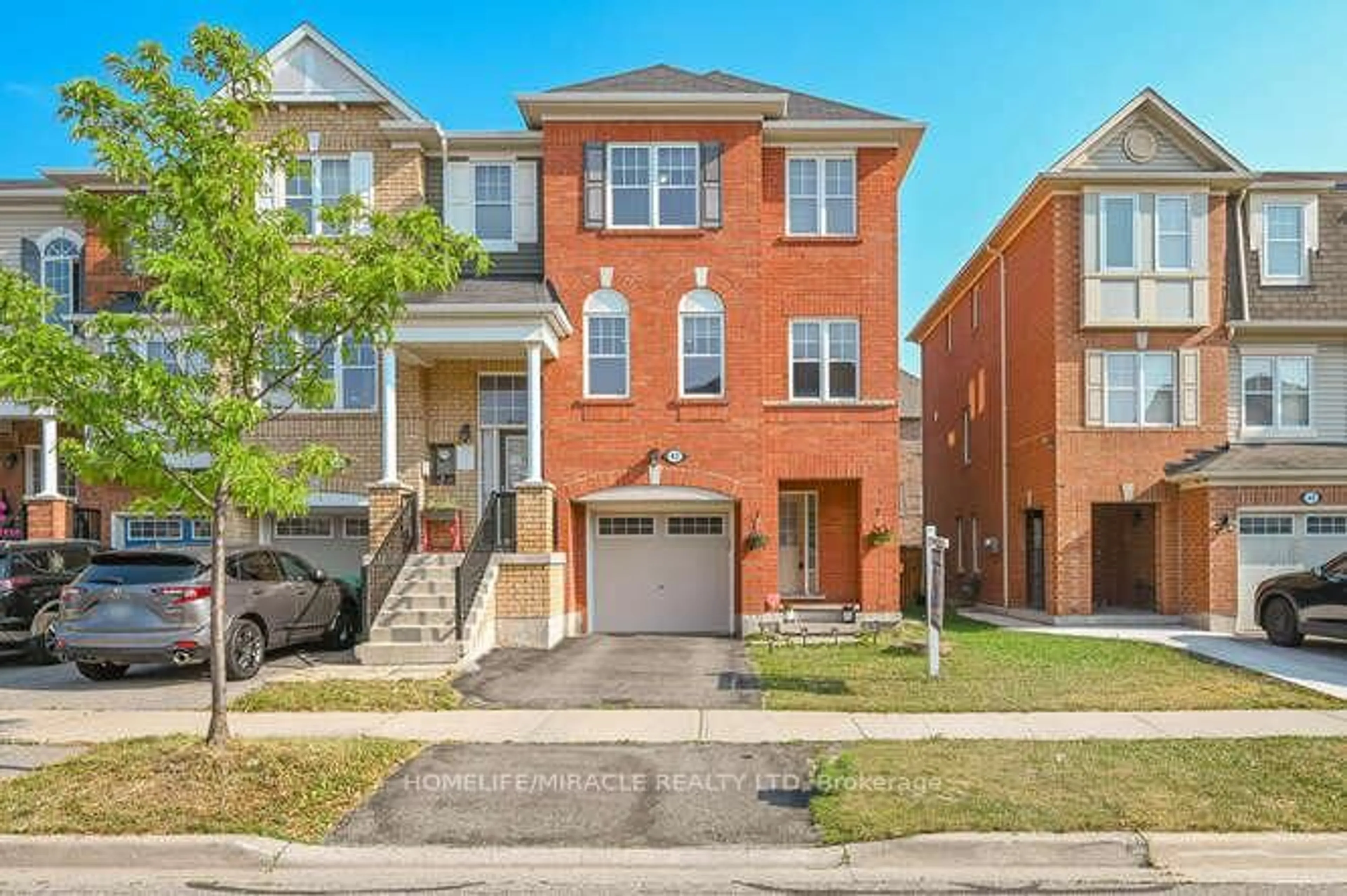 Home with brick exterior material, street for 43 Ariel Rd, Brampton Ontario L7A 3Z2