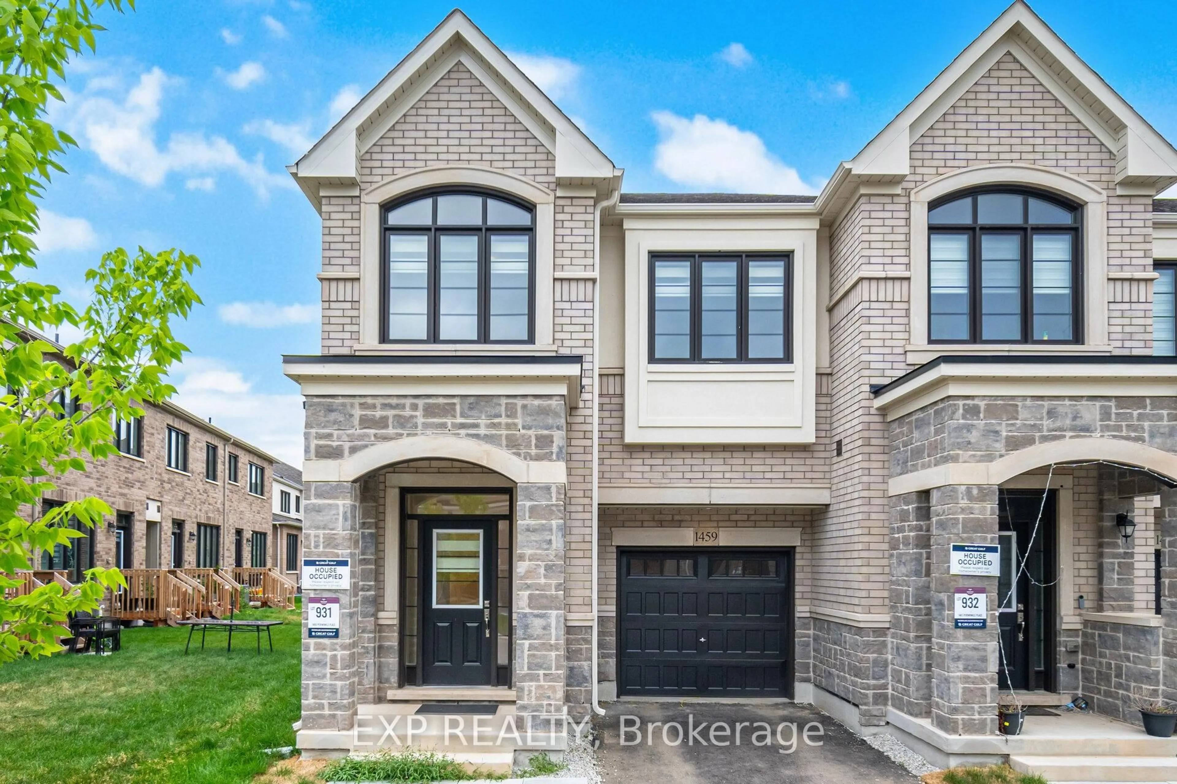 Home with brick exterior material, street for 1459 Periwinkle Pl, Milton Ontario L9E 1Z8