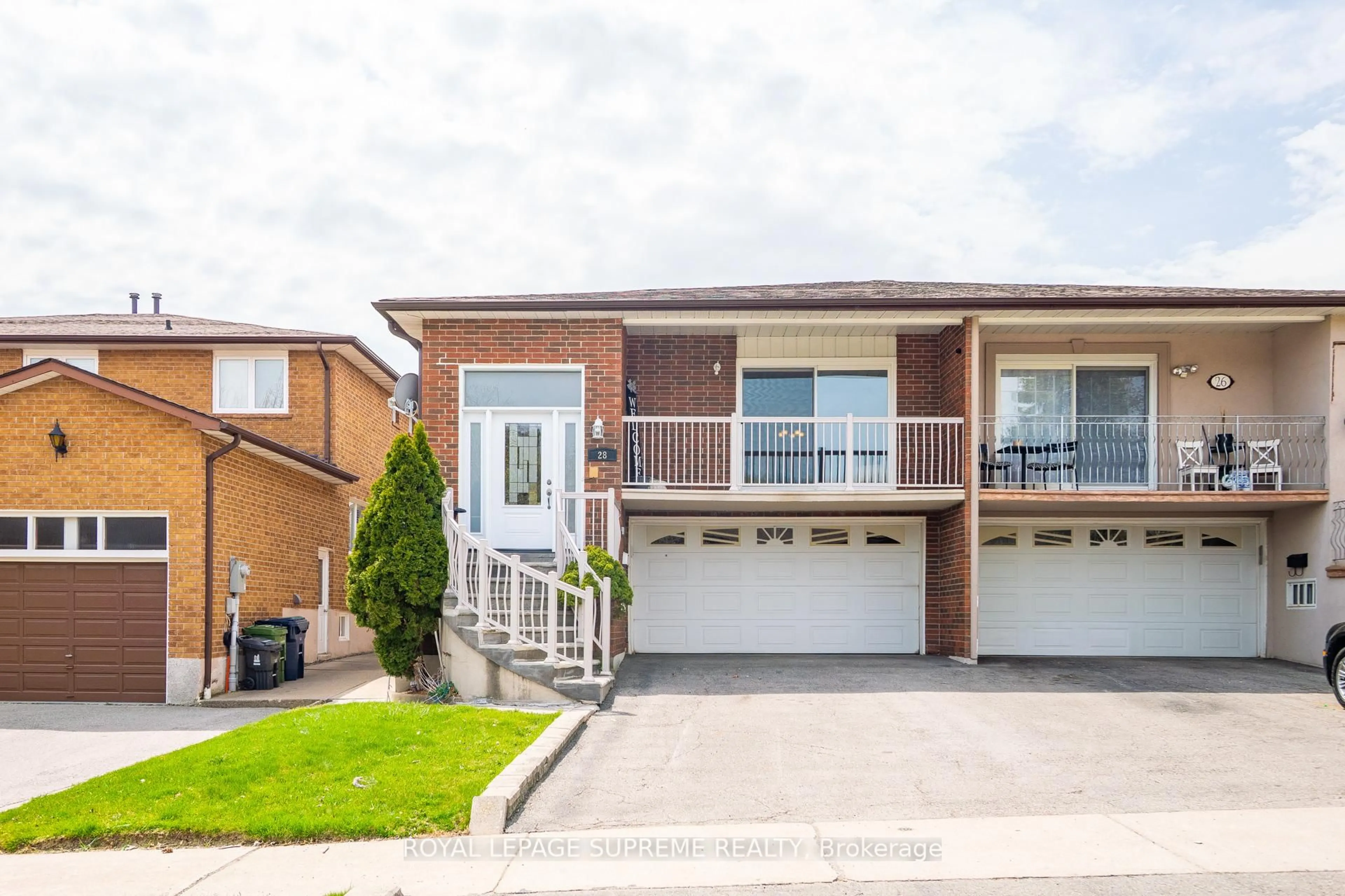 Home with brick exterior material, street for 28 Clubhouse Crt, Toronto Ontario M3L 2K5