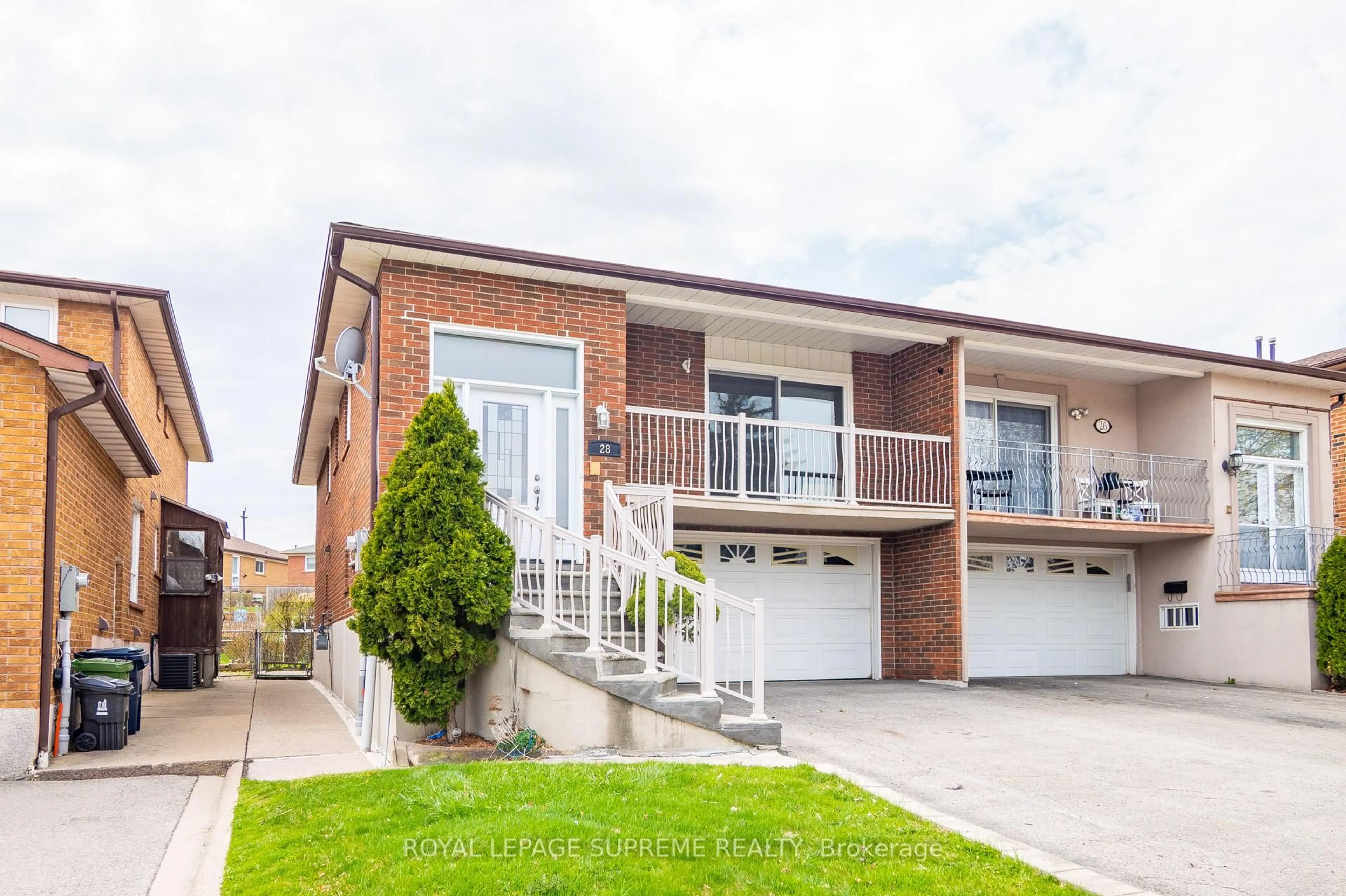 Home with brick exterior material, street for 28 Clubhouse Crt, Toronto Ontario M3L 2K5