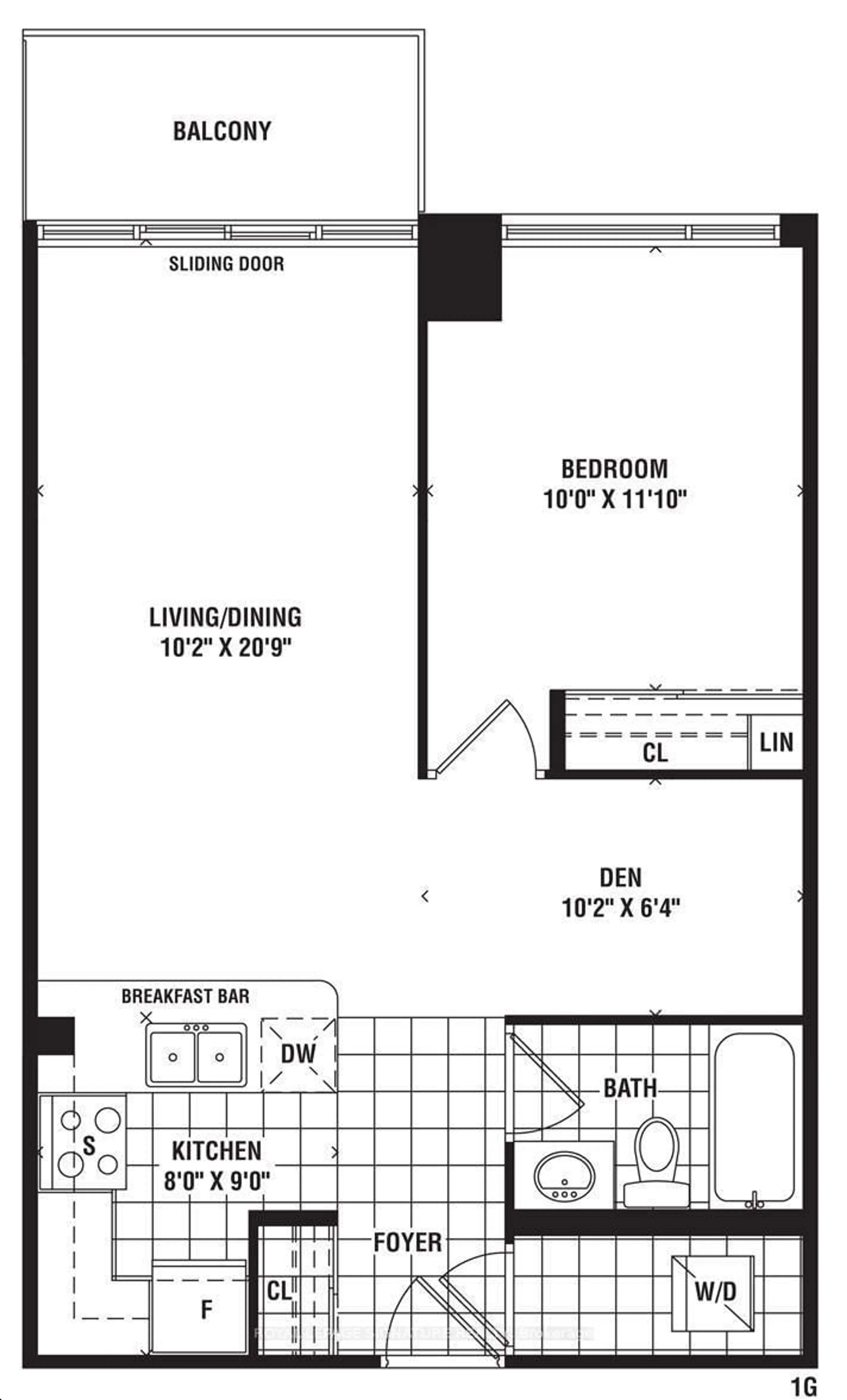 Floor plan for 339 Rathburn Rd #1809, Mississauga Ontario L5B 0K6