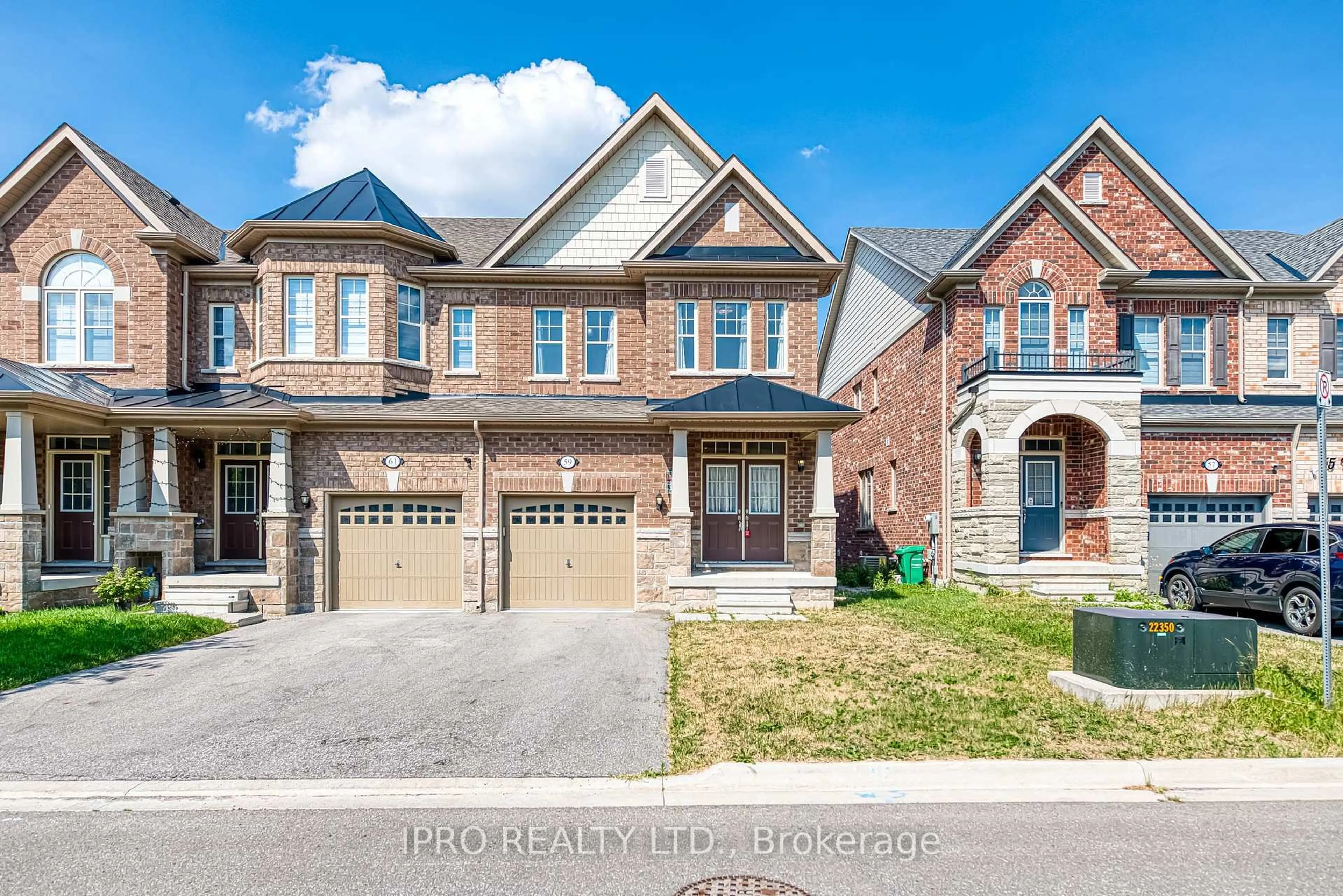 Home with brick exterior material, street for 59 Pearman Cres, Brampton Ontario L7A 4Y8