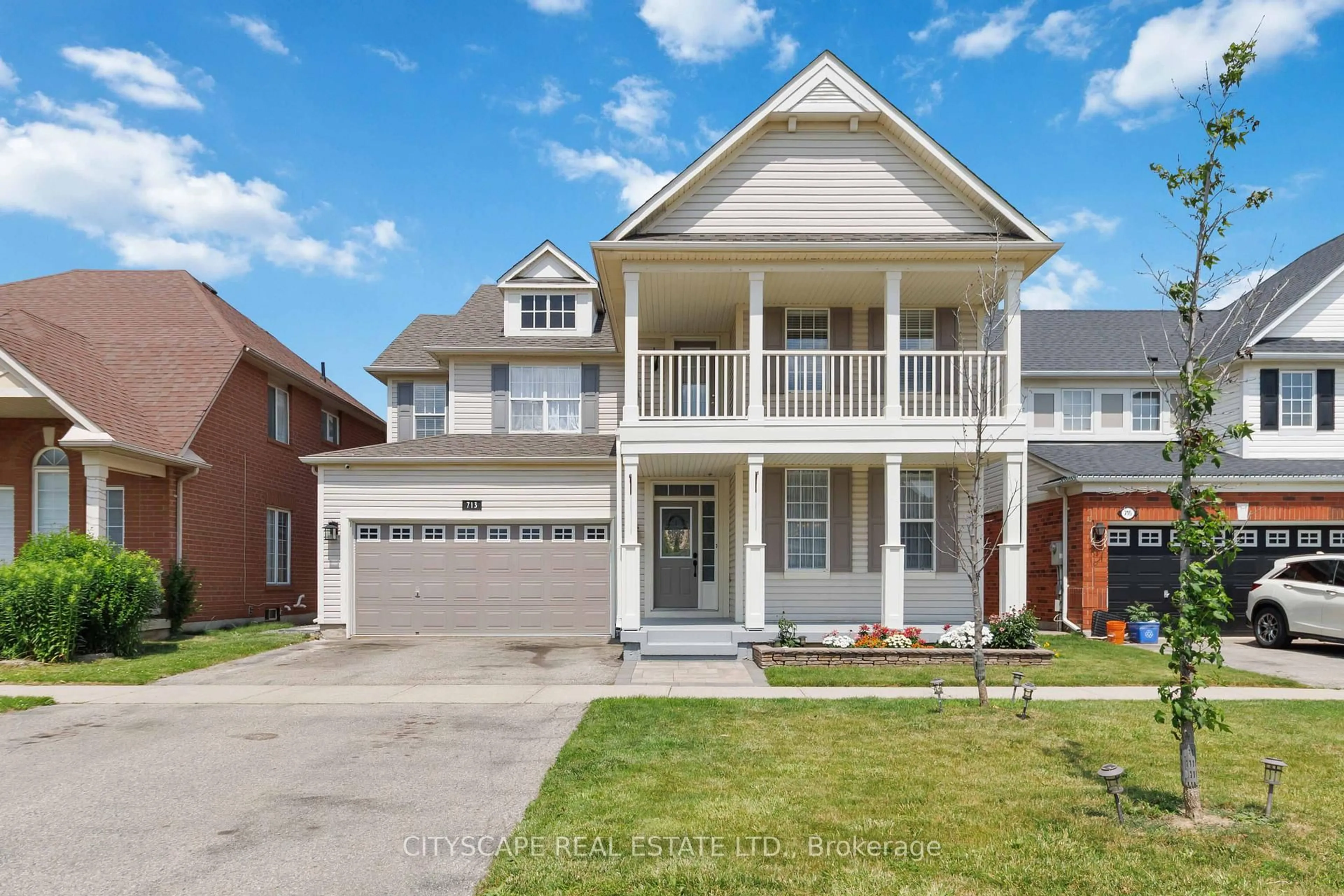 Home with brick exterior material, street for 713 Trudeau Dr, Milton Ontario L9T 5L3