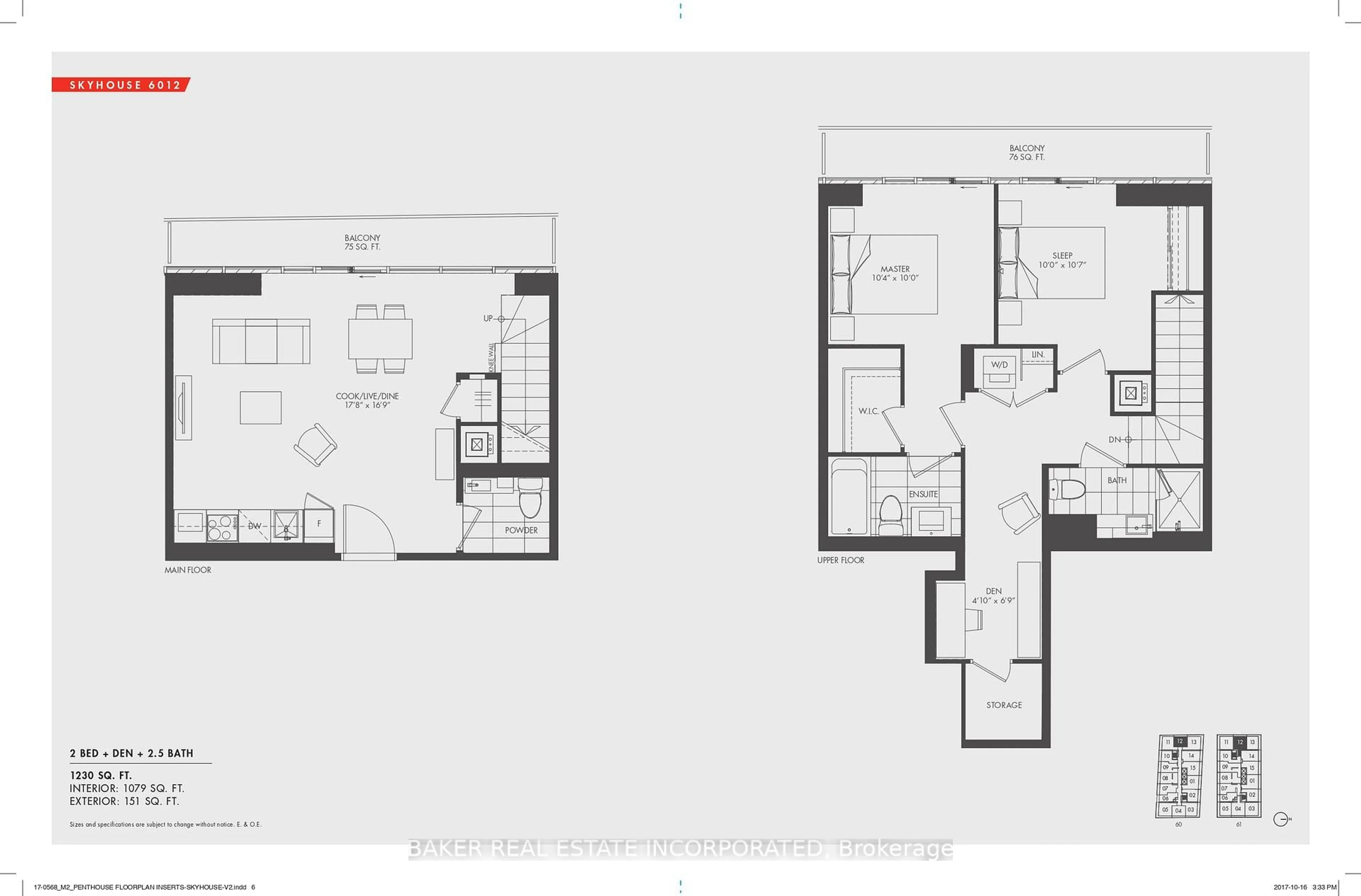 Floor plan for 3883 Quartz Rd #6012, Mississauga Ontario L5B 0M4