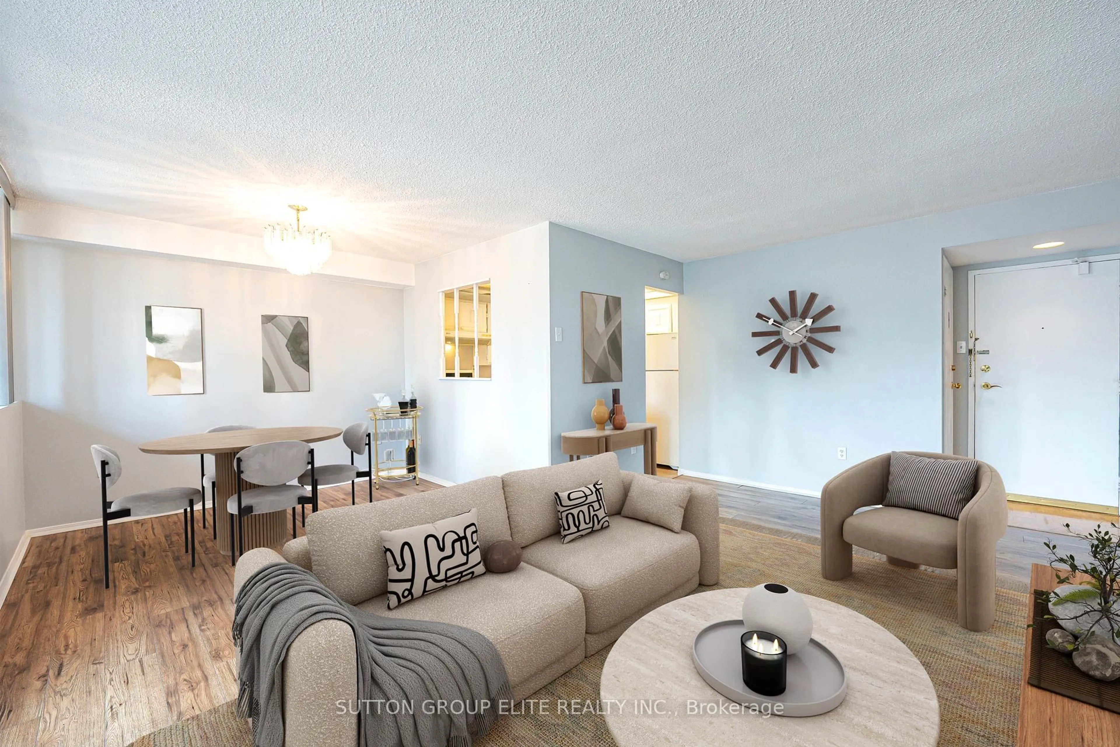 Living room with furniture, unknown for 3590 Kaneff Cres #1203, Mississauga Ontario L5A 3X3
