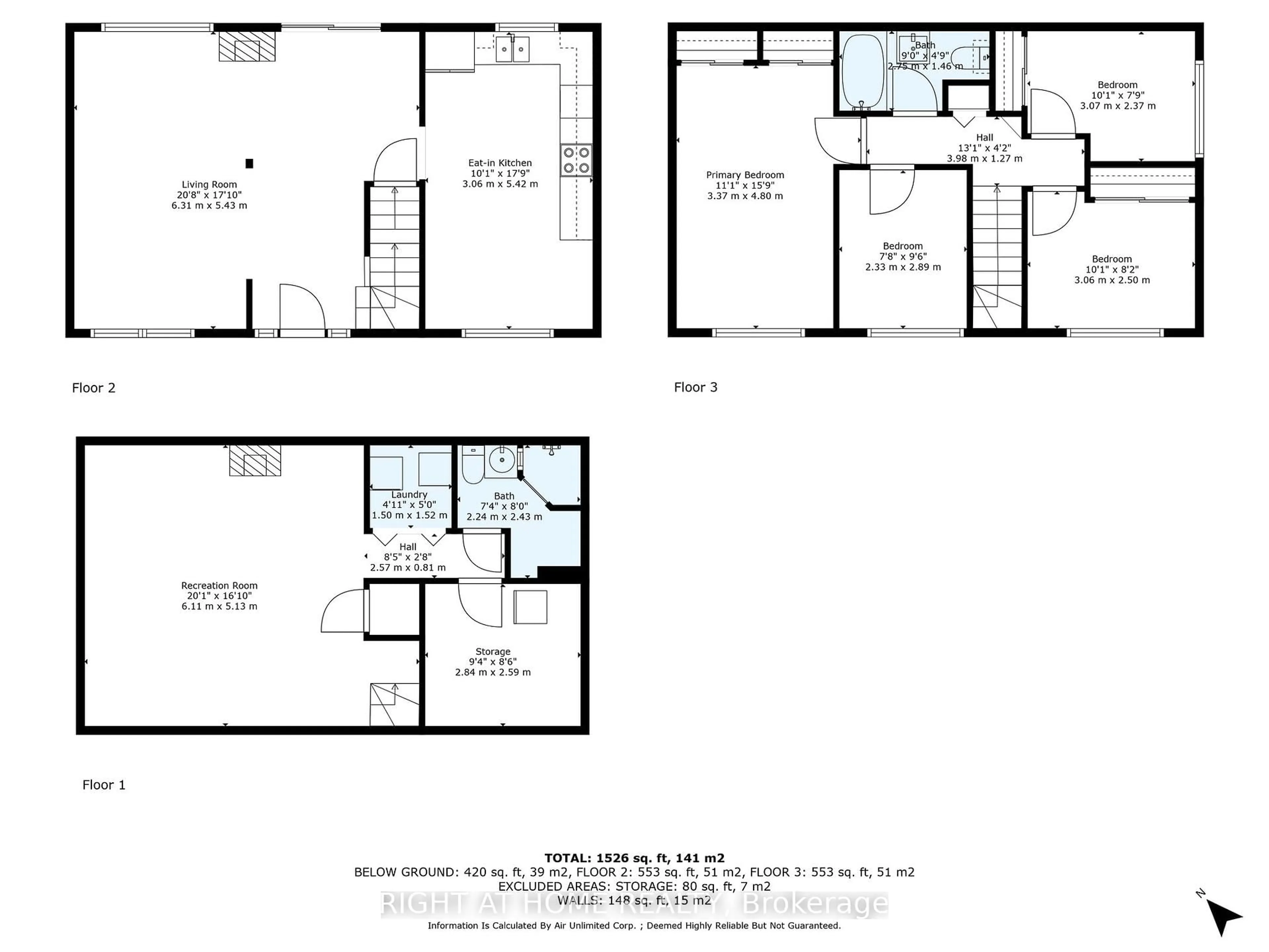 Floor plan for 23 Huntingwood Cres, Brampton Ontario L6S 1S5