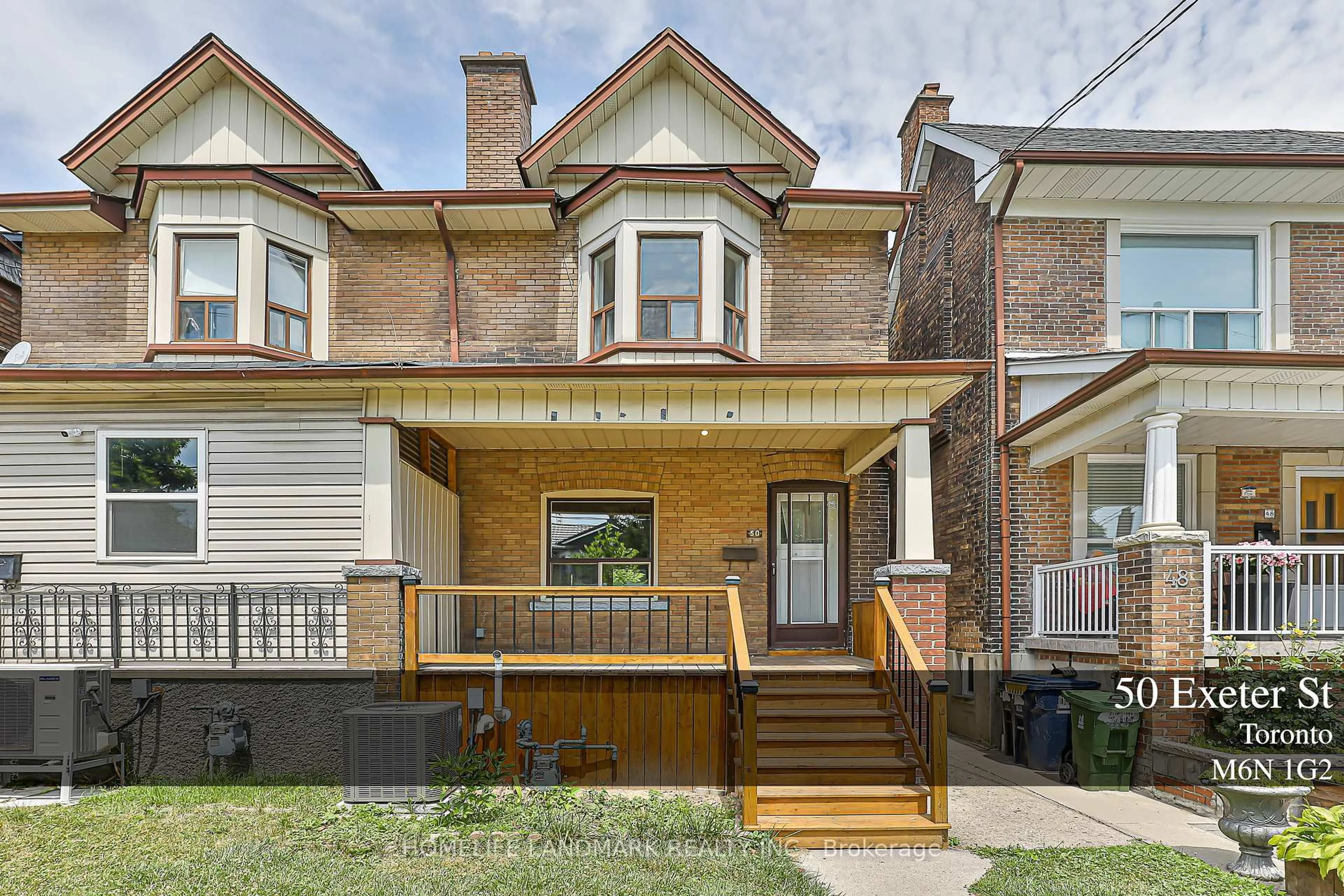 Home with brick exterior material, street for 50 Exeter St, Toronto Ontario M6N 1G2