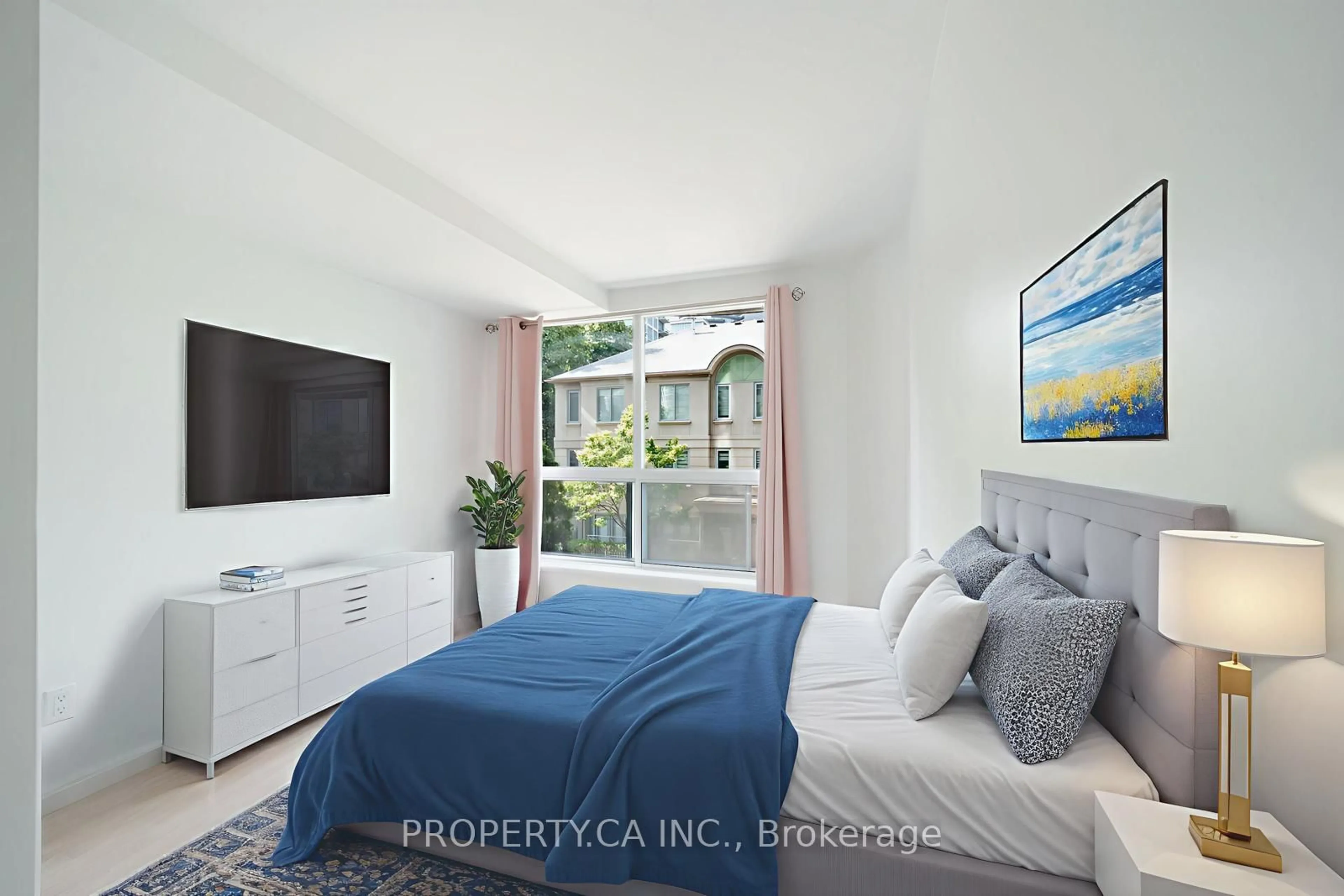 Bedroom with bed, unknown for 2111 Lakeshore Blvd #105, Toronto Ontario M8V 4B2