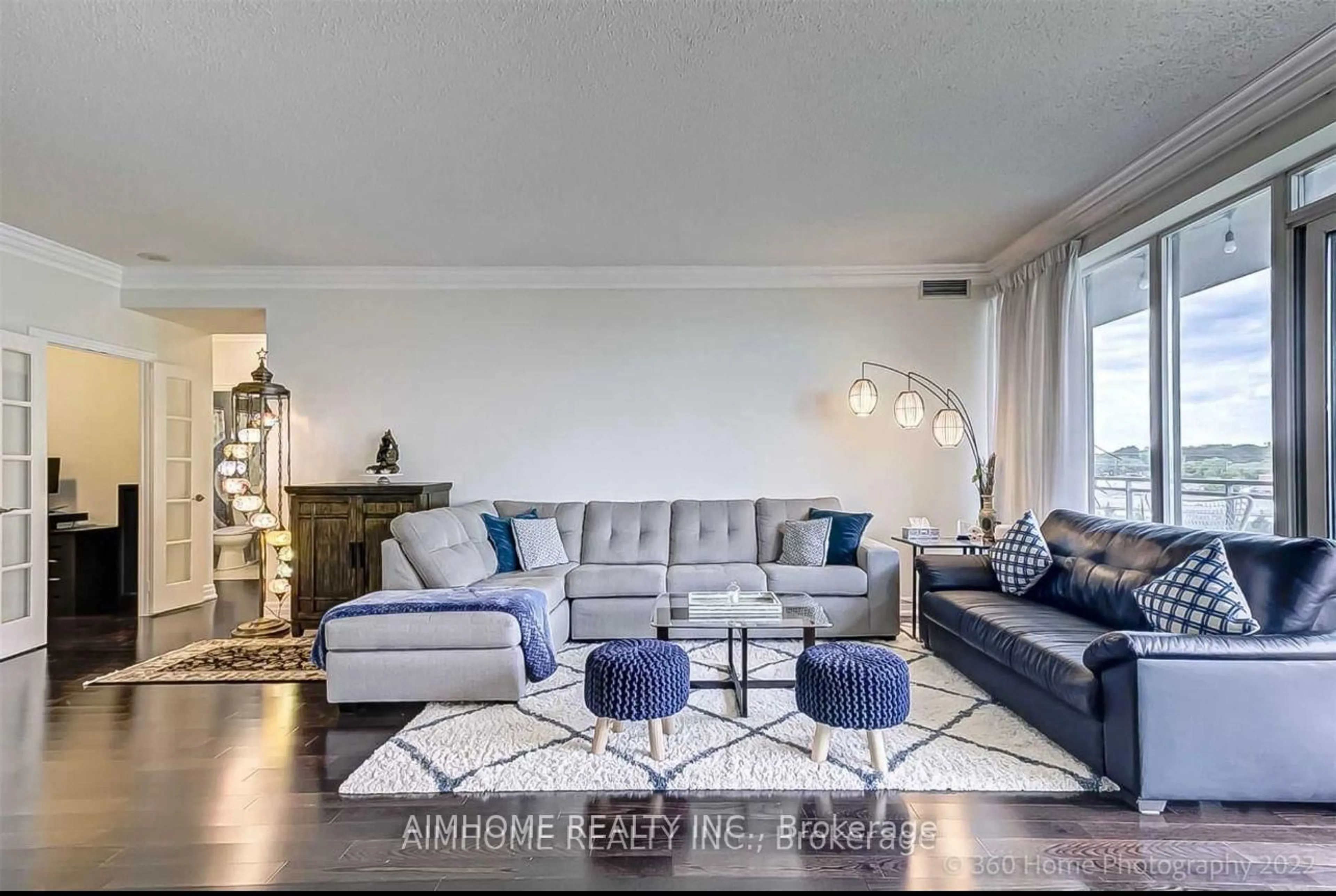 Living room with furniture, unknown for 2119 Lakeshore Blvd #607, Toronto Ontario M8V 4E8