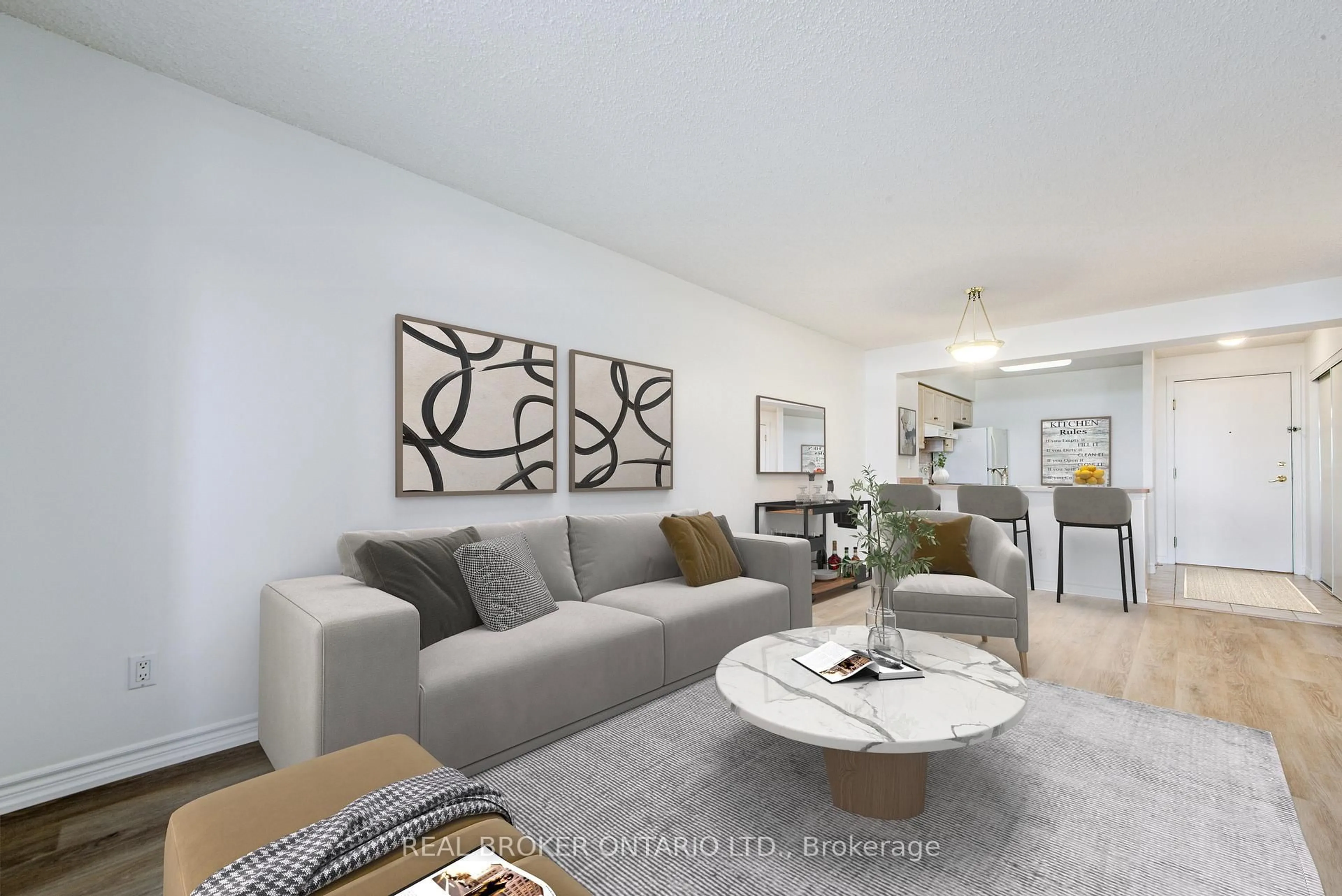 Living room with furniture, unknown for 35 Kingsbridge Garden Circ #1509, Mississauga Ontario L5R 3Z5