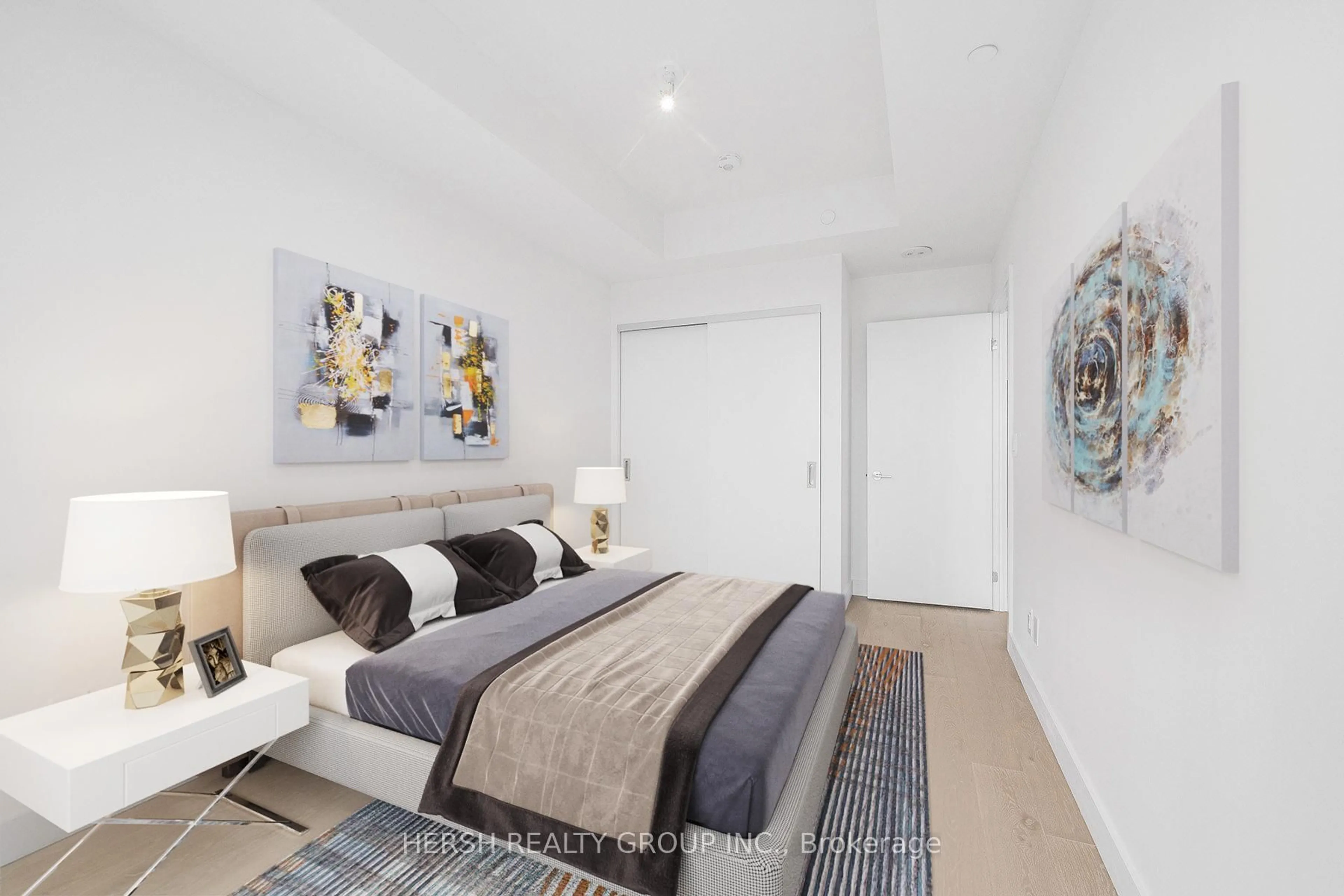 Bedroom with bed, unknown for 160 Kingsway Cres #612, Toronto Ontario M8X 2S4