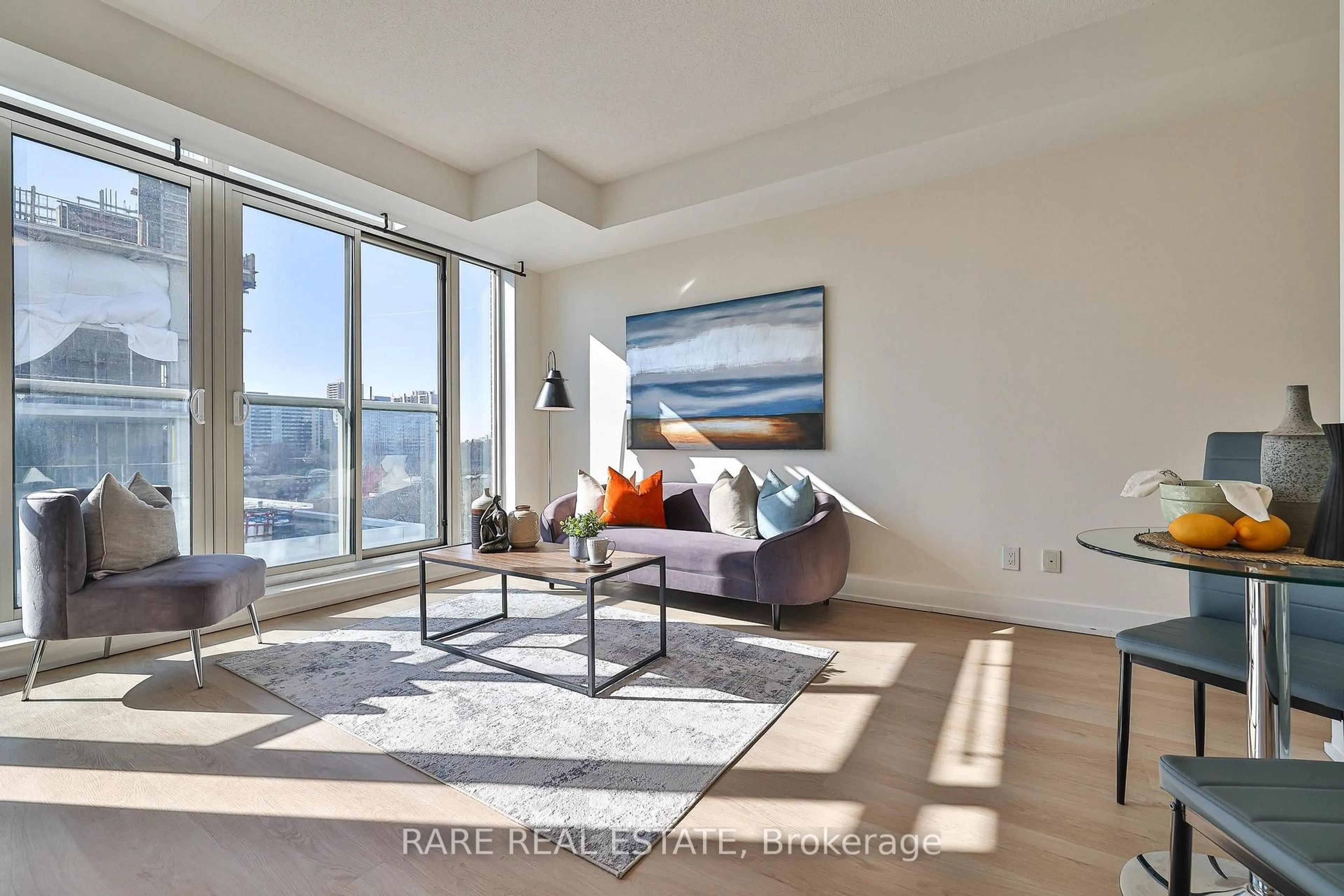 Living room with furniture, unknown for 1638 Bloor St #607, Toronto Ontario M6P 1A7