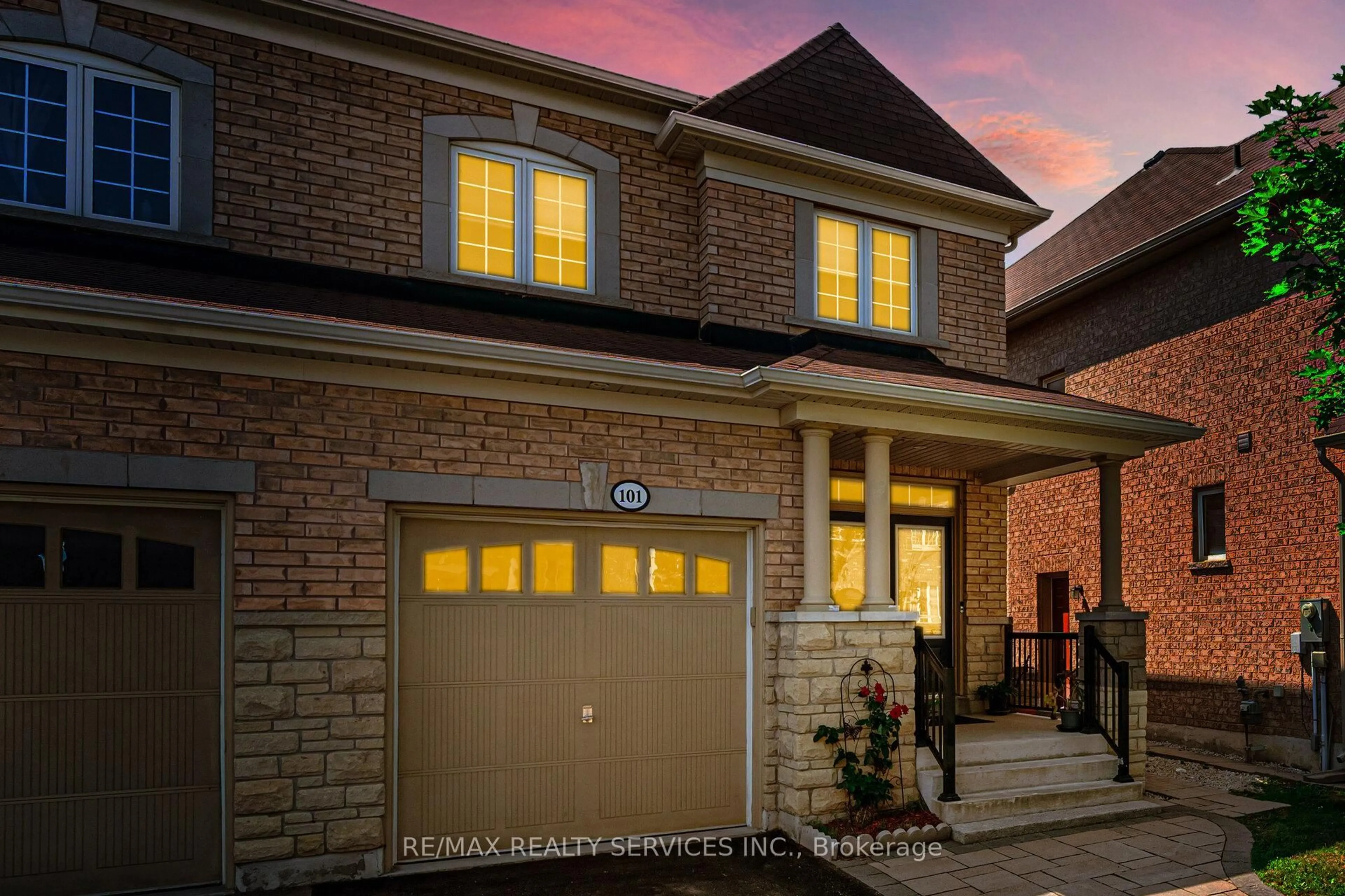 Home with brick exterior material, street for 101 Templehill Rd, Brampton Ontario L6R 3R6