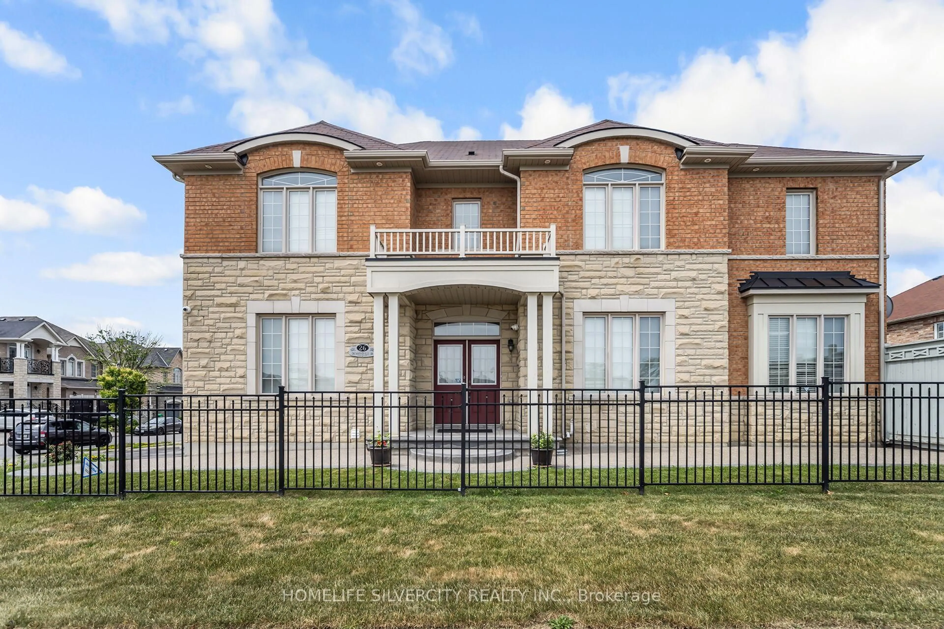 Home with brick exterior material, building for 26 Drummondville Dr, Brampton Ontario L6P 3M9
