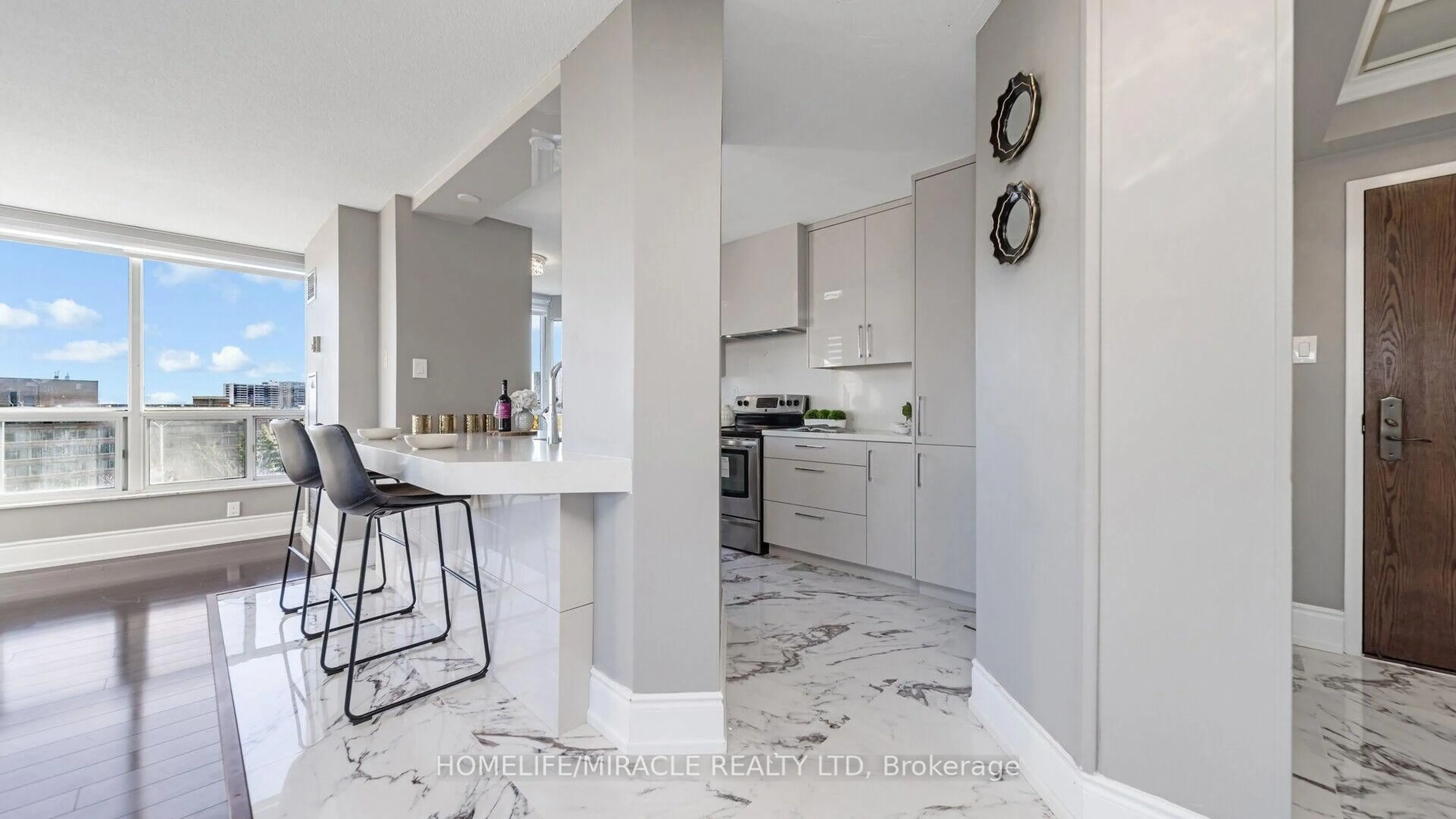 Contemporary kitchen, ceramic/tile floor for 22 Hanover Rd #510., Brampton Ontario L6S 5K7