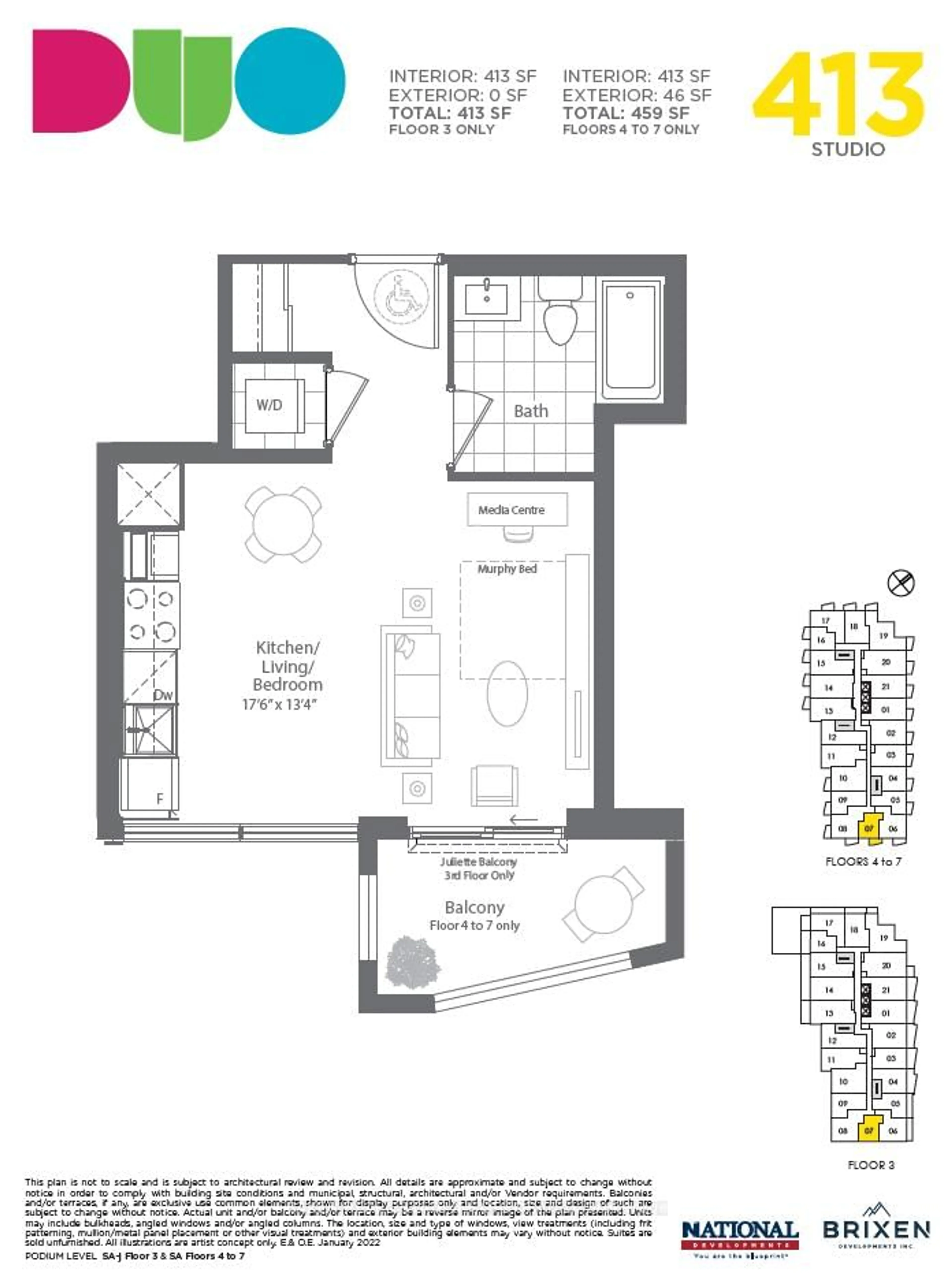 Floor plan for 260 Malta Ave #707, Brampton Ontario L6Y 6L7