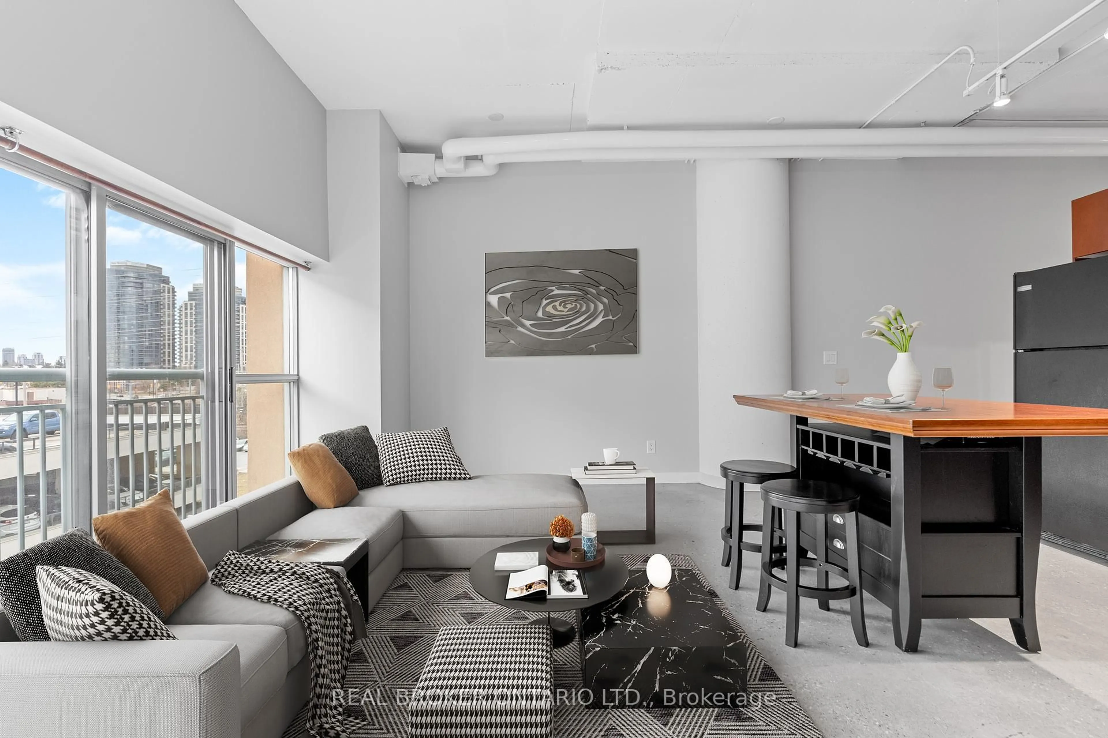 Living room with furniture, unknown for 2 Fieldway Rd #311, Toronto Ontario M8Z 0B9