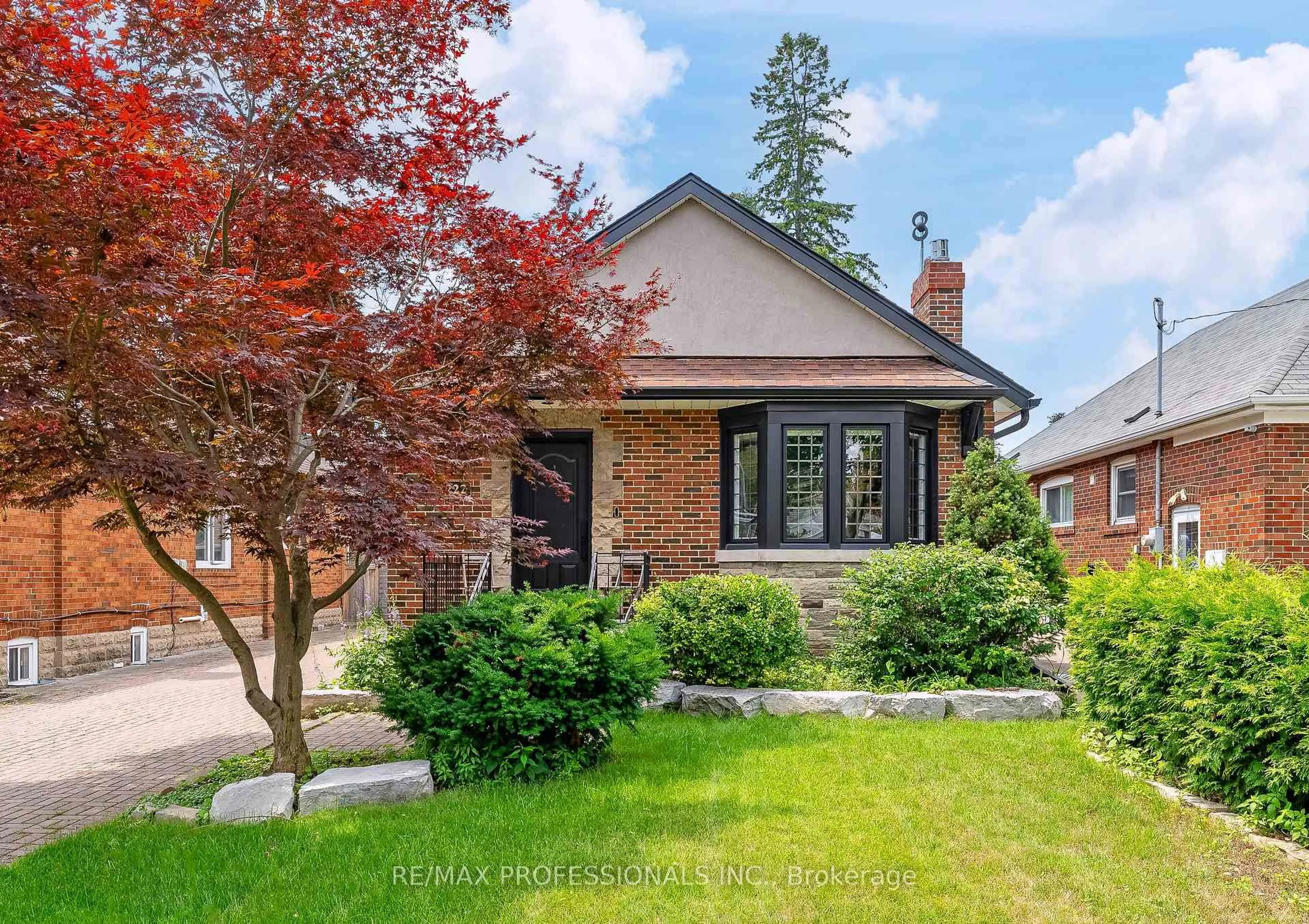 Home with brick exterior material, street for 222 Prince Edward Dr, Toronto Ontario M8Y 3X5