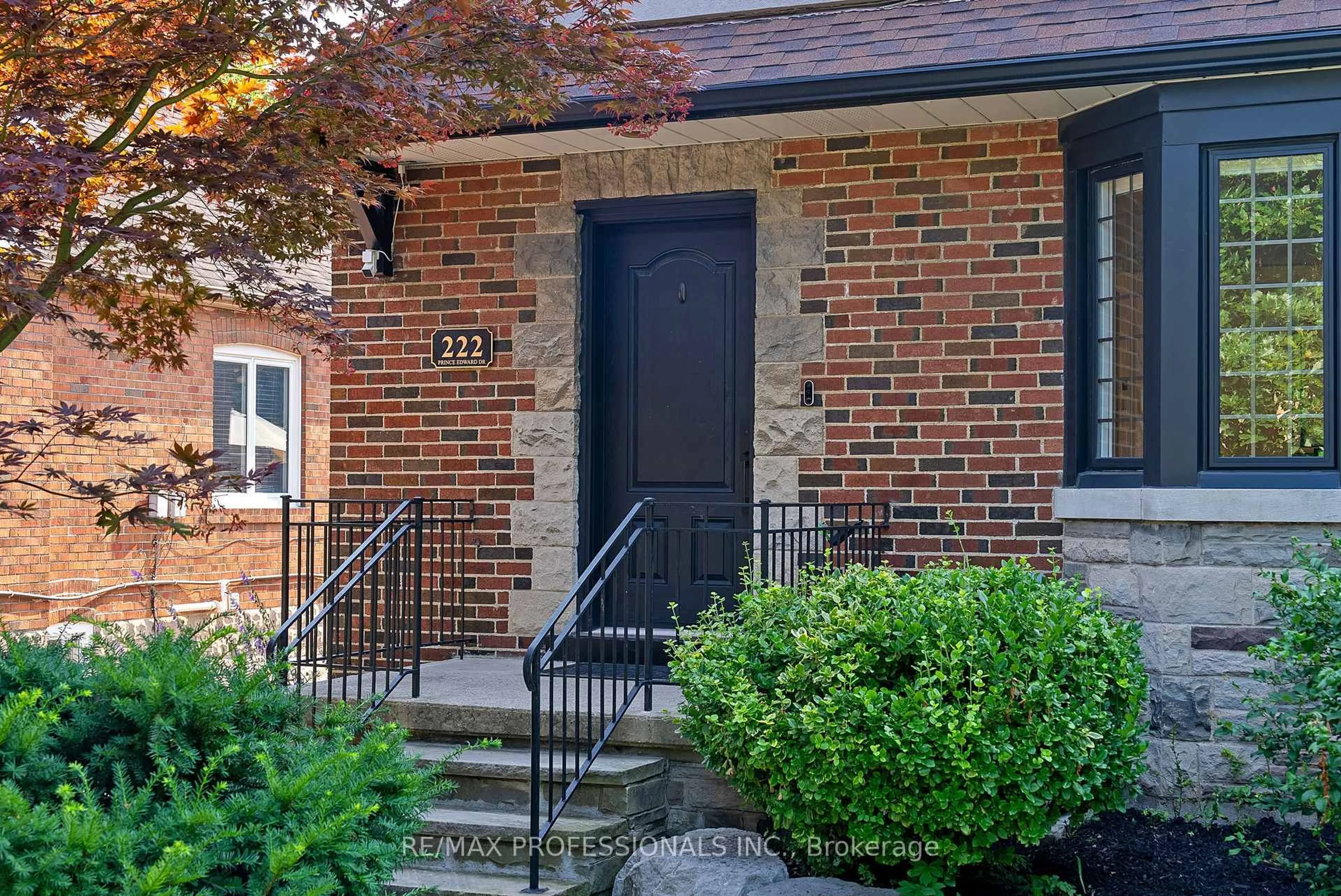 Home with brick exterior material, street for 222 Prince Edward Dr, Toronto Ontario M8Y 3X5