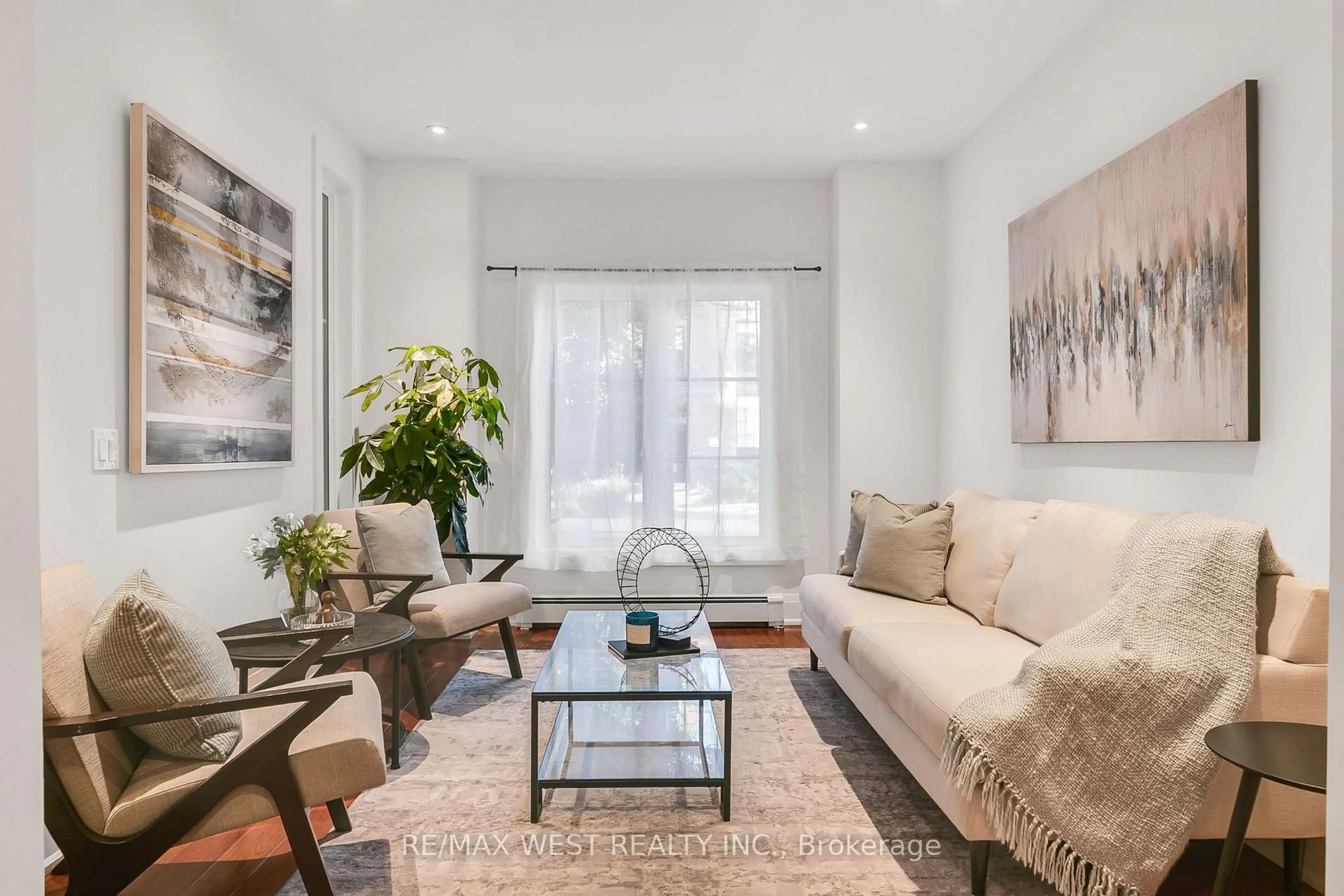 Living room with furniture, unknown for 414 Clendenan Ave, Toronto Ontario M6P 2X6