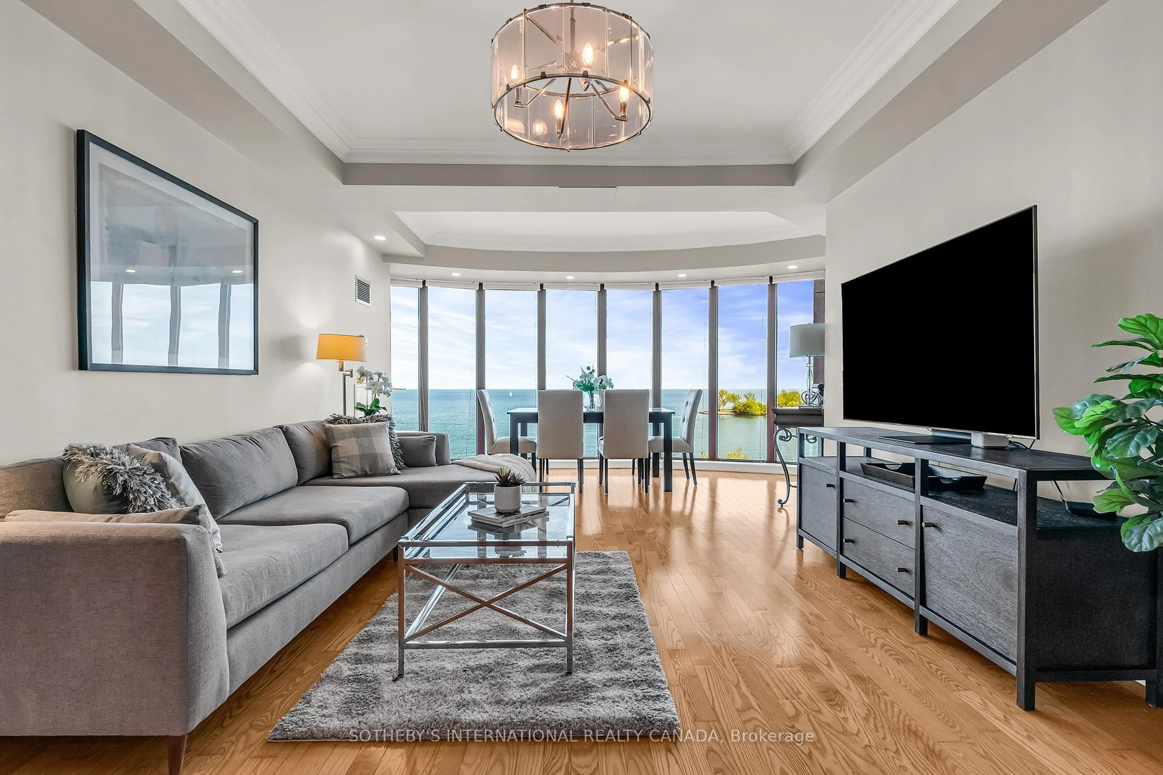 Living room with furniture, unknown for 2095 Lake Shore Blvd #818, Toronto Ontario M8V 4G4