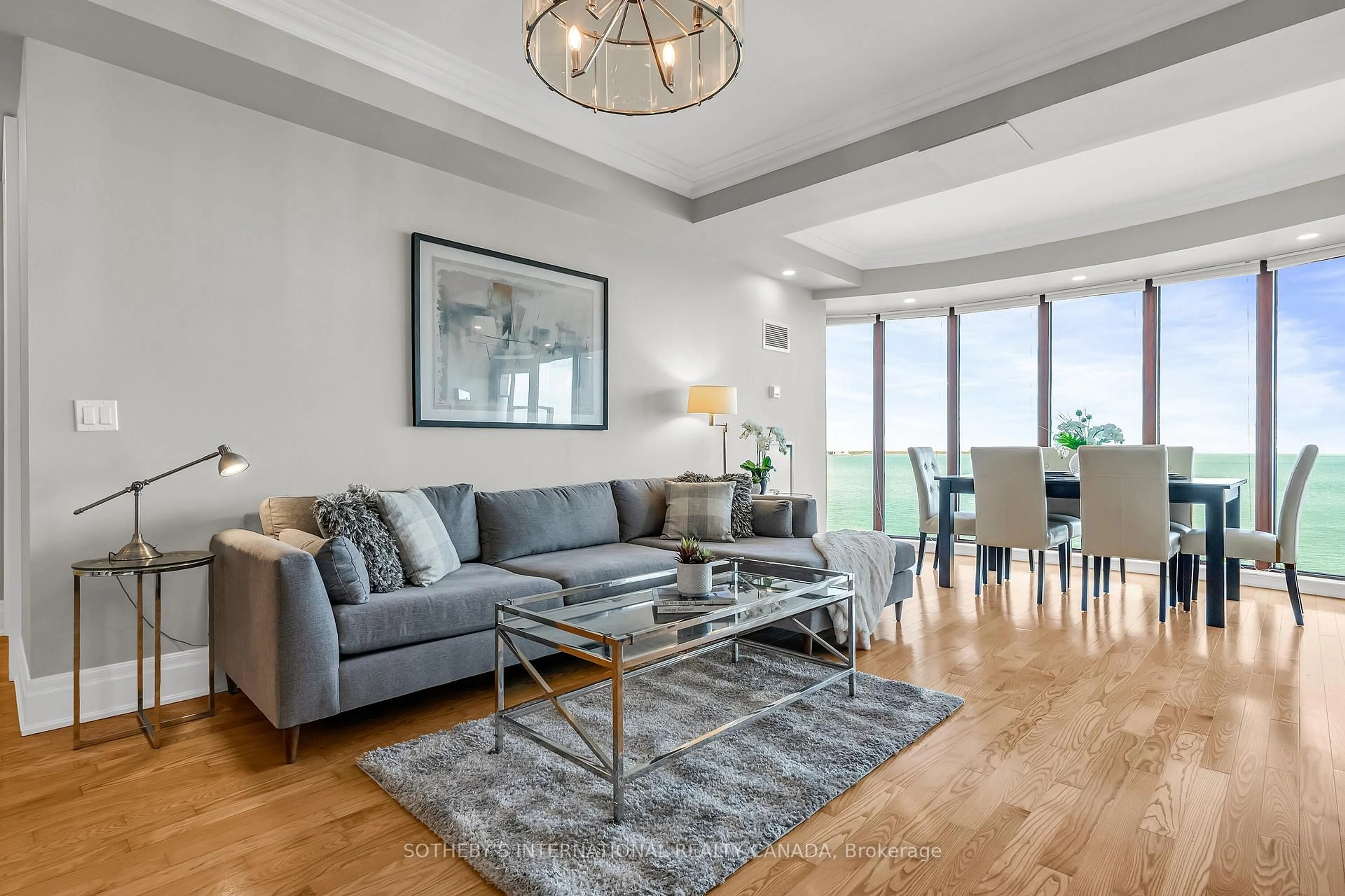 Living room with furniture, unknown for 2095 Lake Shore Blvd #818, Toronto Ontario M8V 4G4