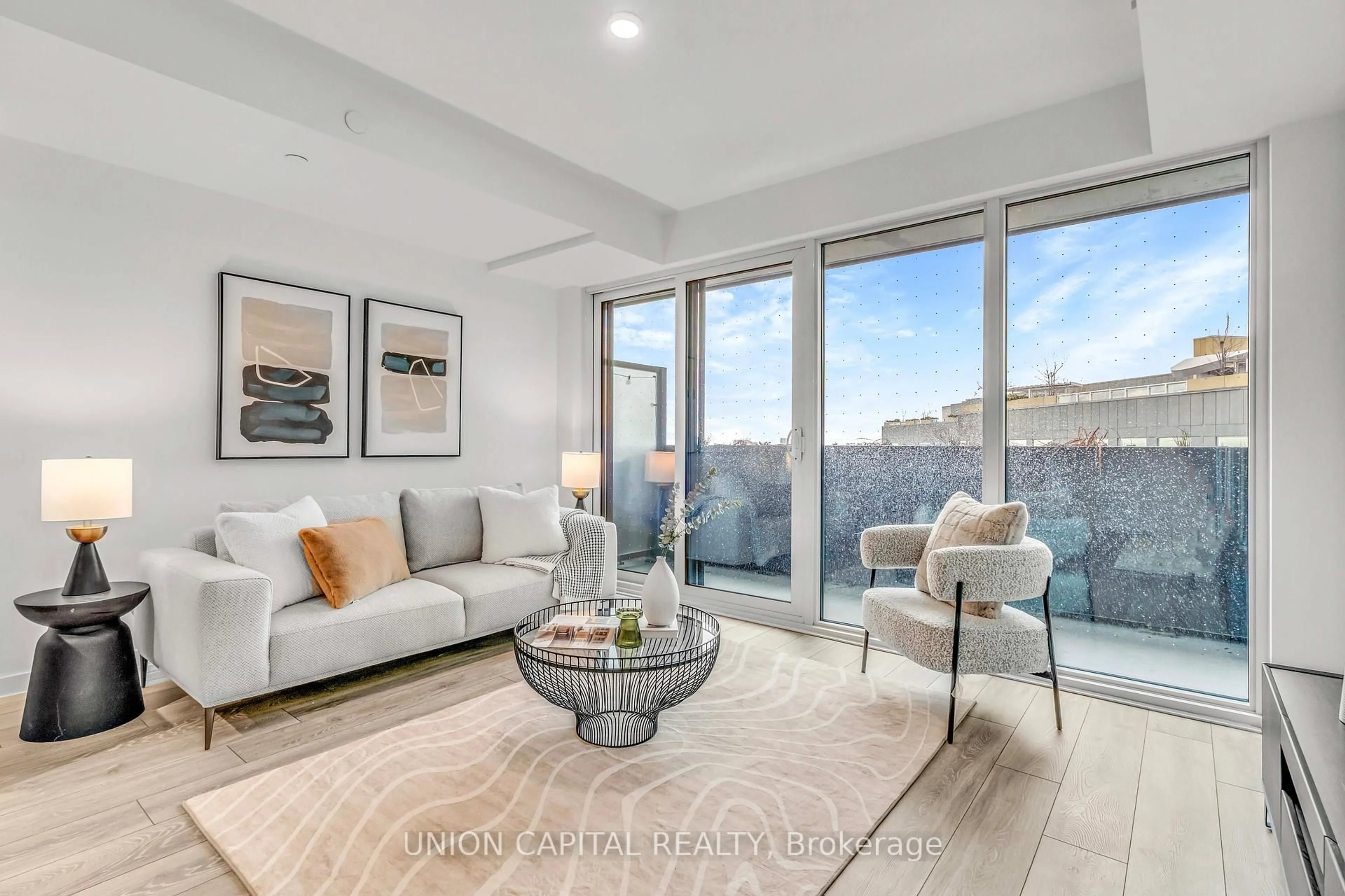 Living room with furniture, unknown for 1100 Sheppard Ave #603, Toronto Ontario M3K 0E4