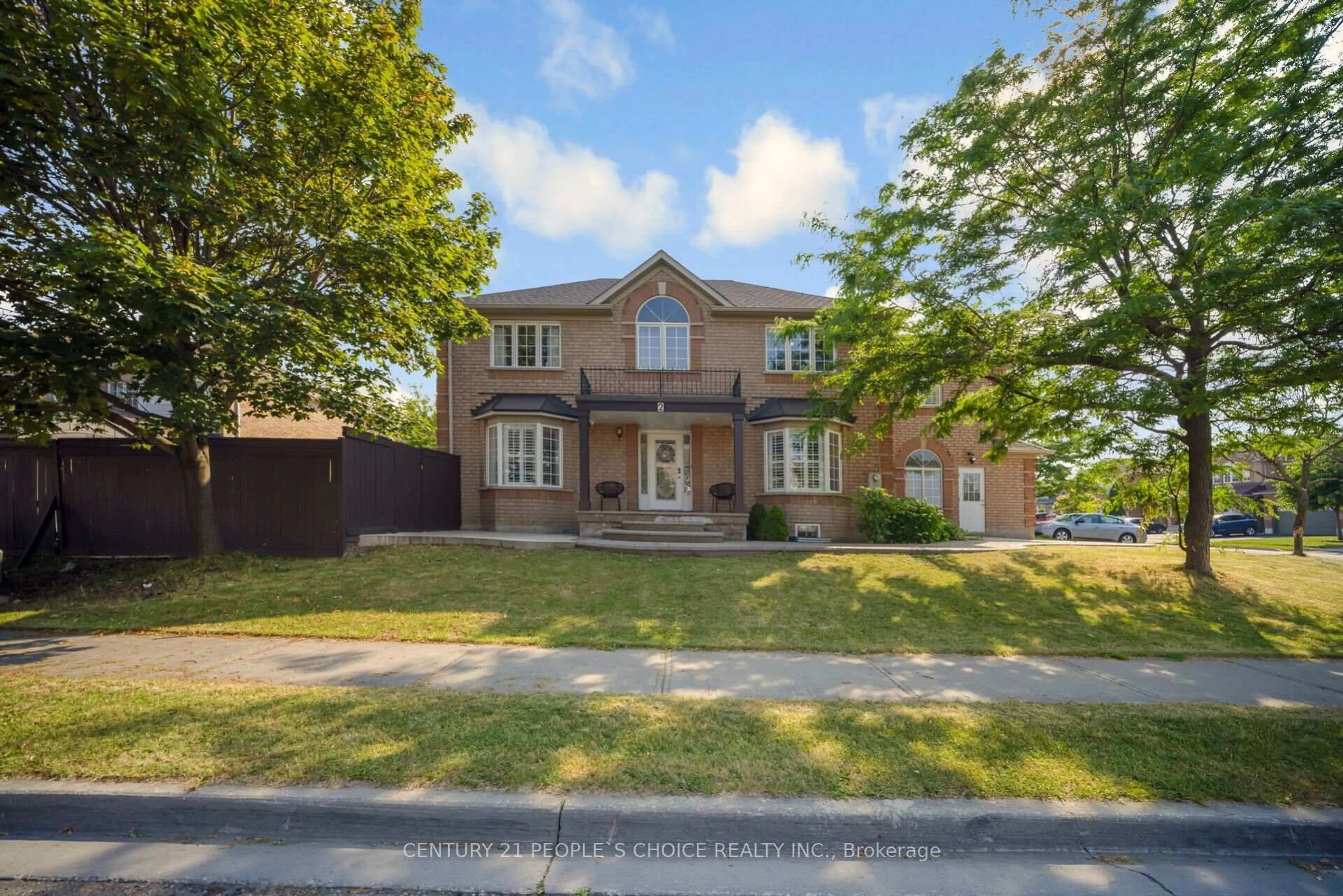 Home with brick exterior material, street for 2 Checkerberry Cres, Brampton Ontario L6R 2T2