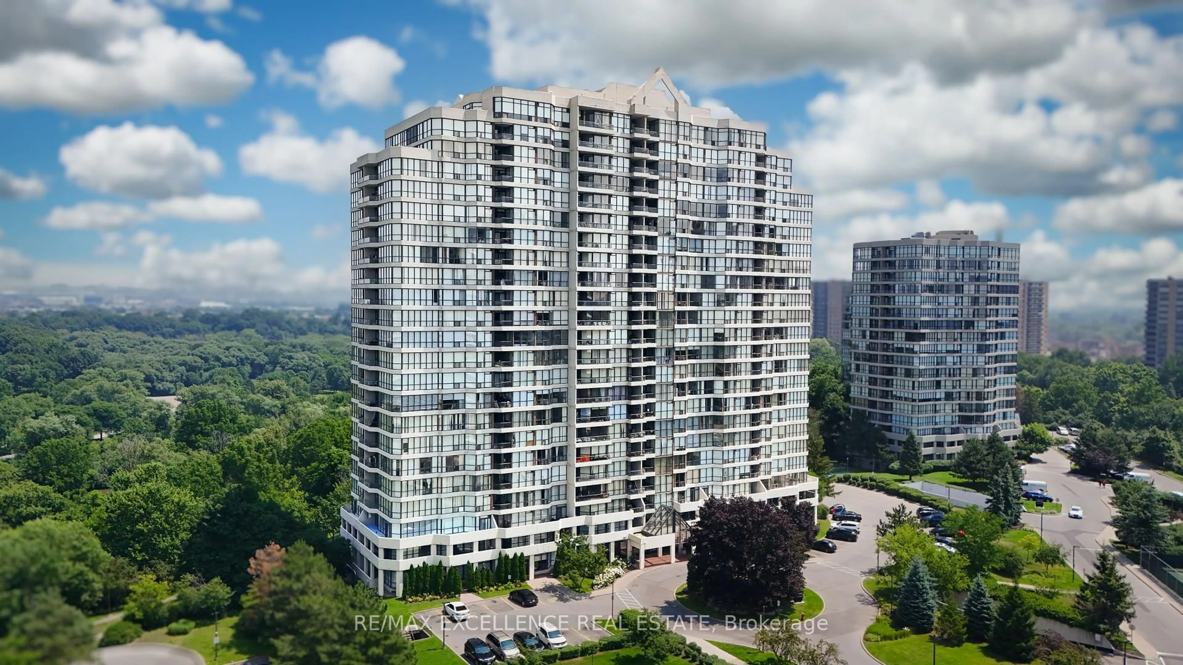 A pic from outside/outdoor area/front of a property/back of a property/a pic from drone, building for 3 Rowntree Rd ##410, Toronto Ontario M9V 5G8