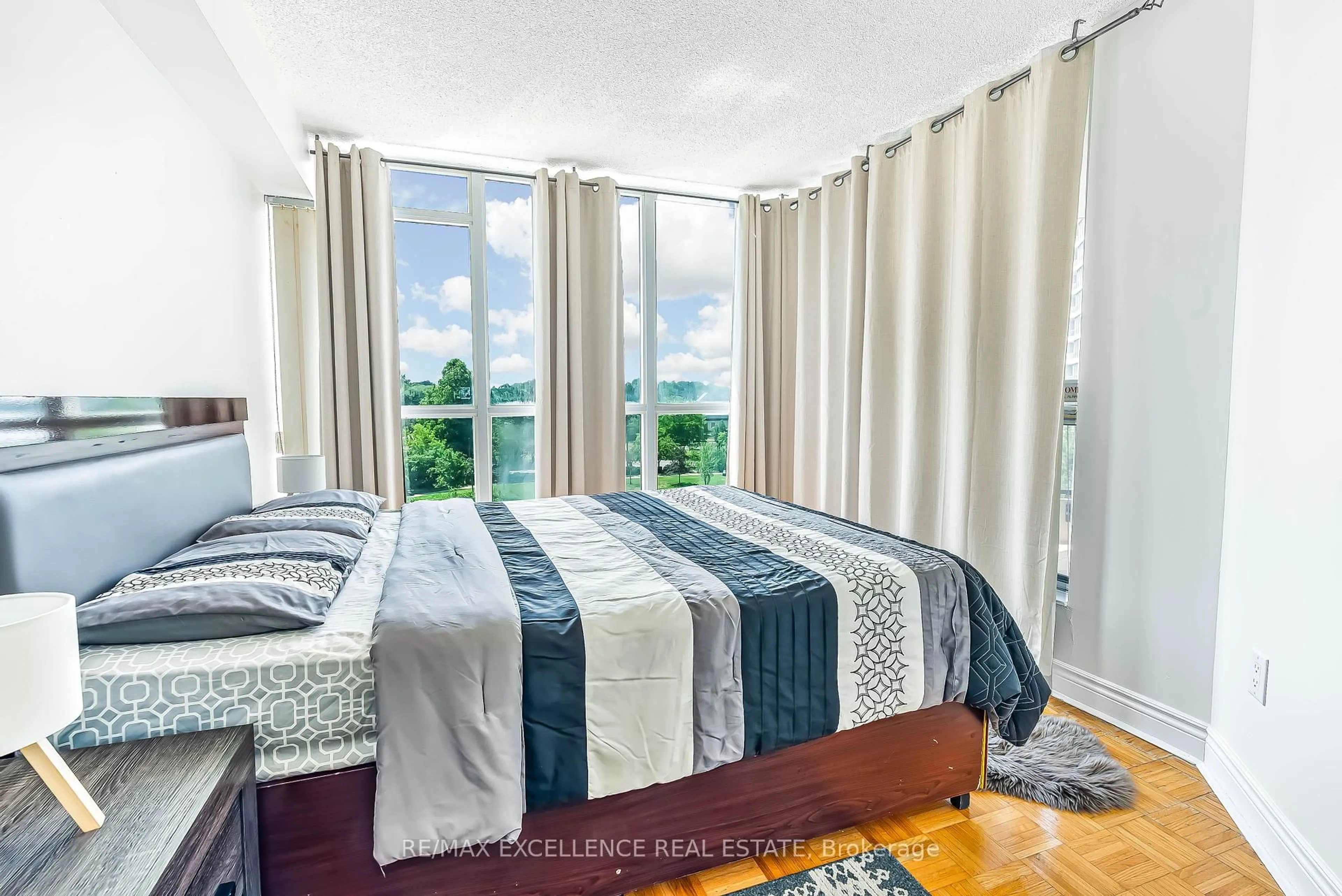 Bedroom with bed, unknown for 3 Rowntree Rd ##410, Toronto Ontario M9V 5G8