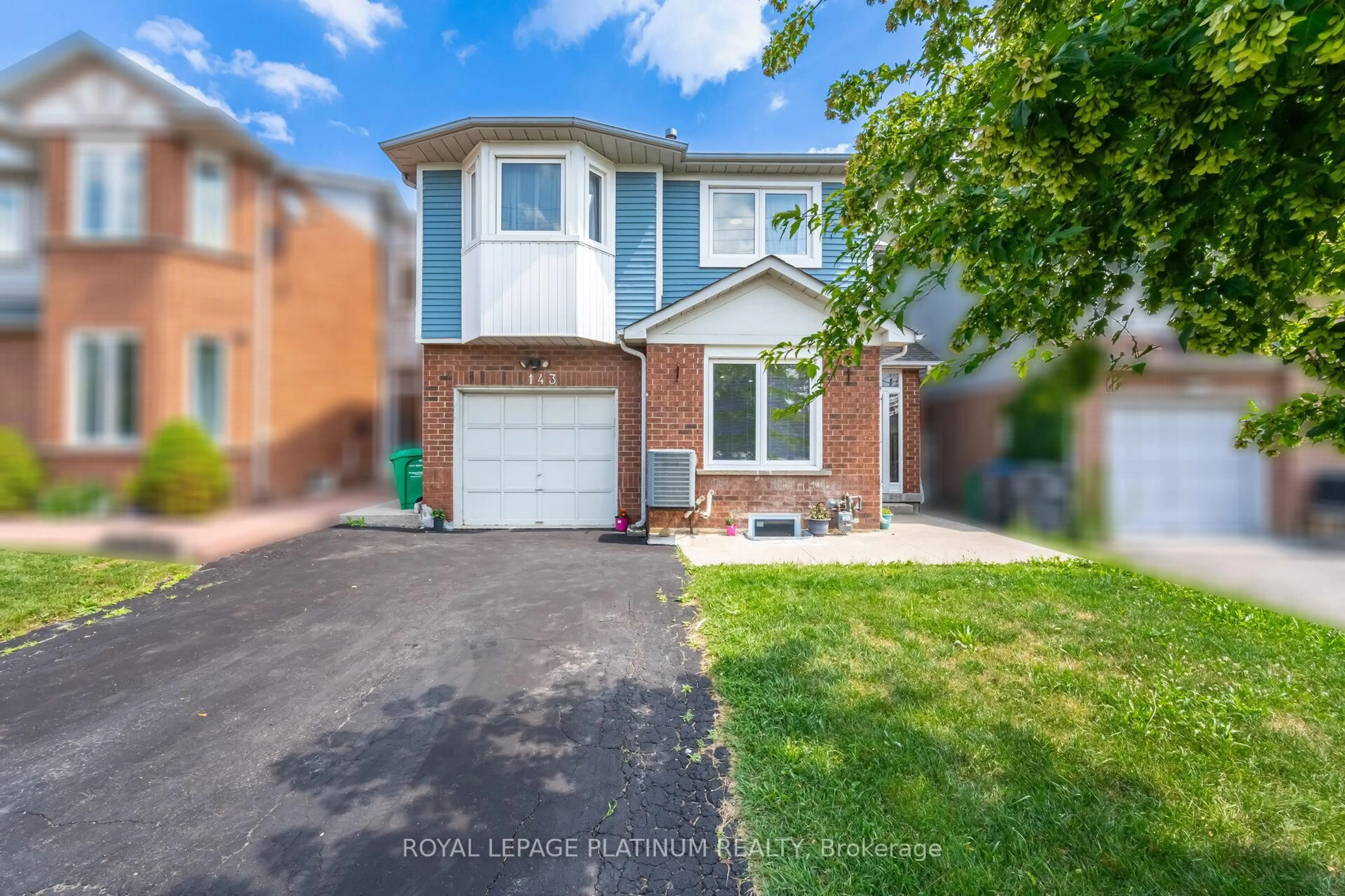 Home with brick exterior material, street for 143 Millstone Dr, Brampton Ontario L6Y 4P9