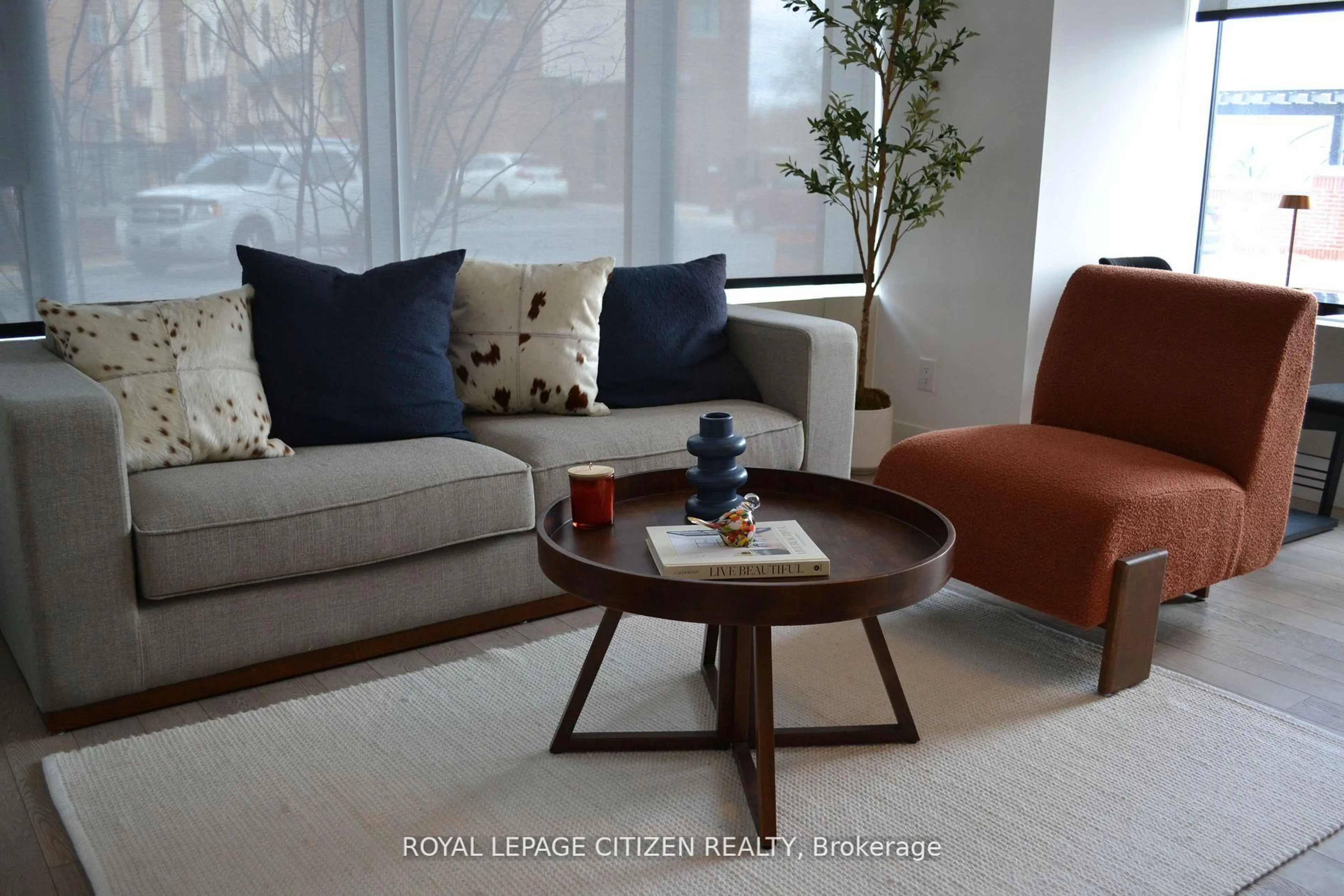 Living room with furniture, unknown for 1063 Douglas McCurdy Comm #104, Mississauga Ontario L5G 0C5