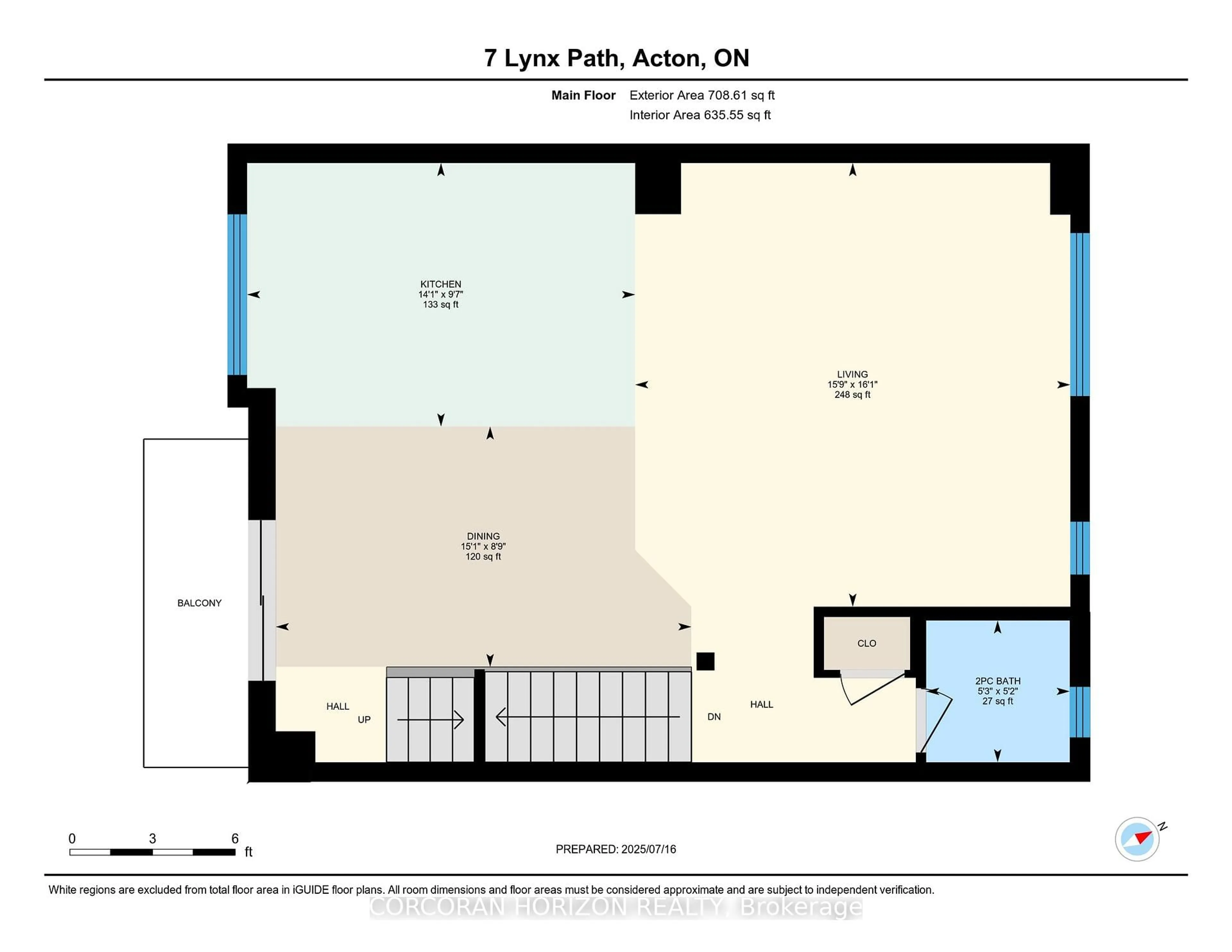 Floor plan for 7 Lynx Path, Halton Hills Ontario L7J 0B9