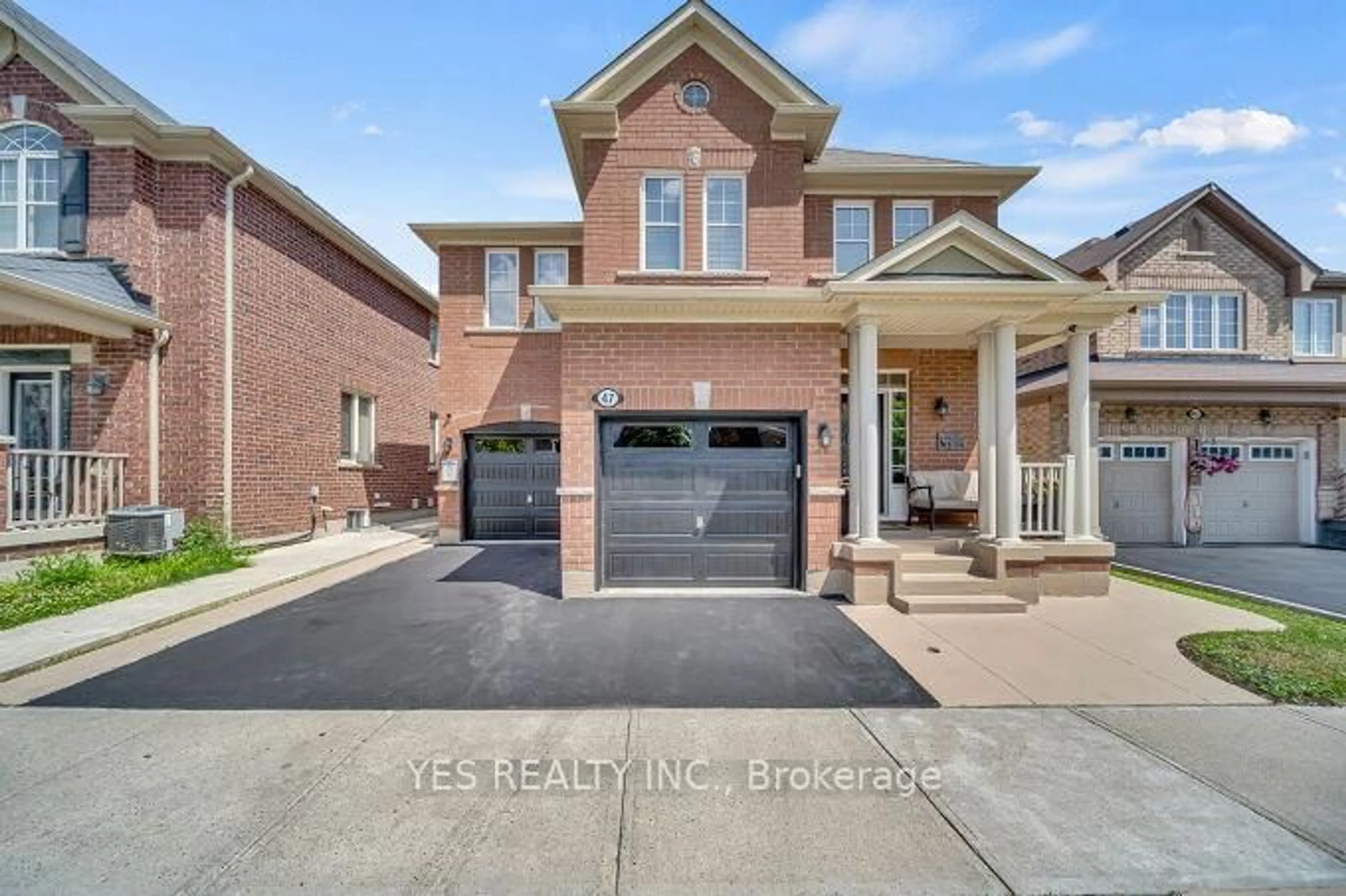 Home with brick exterior material, street for 47 Agricola Rd, Brampton Ontario L7A 0V6