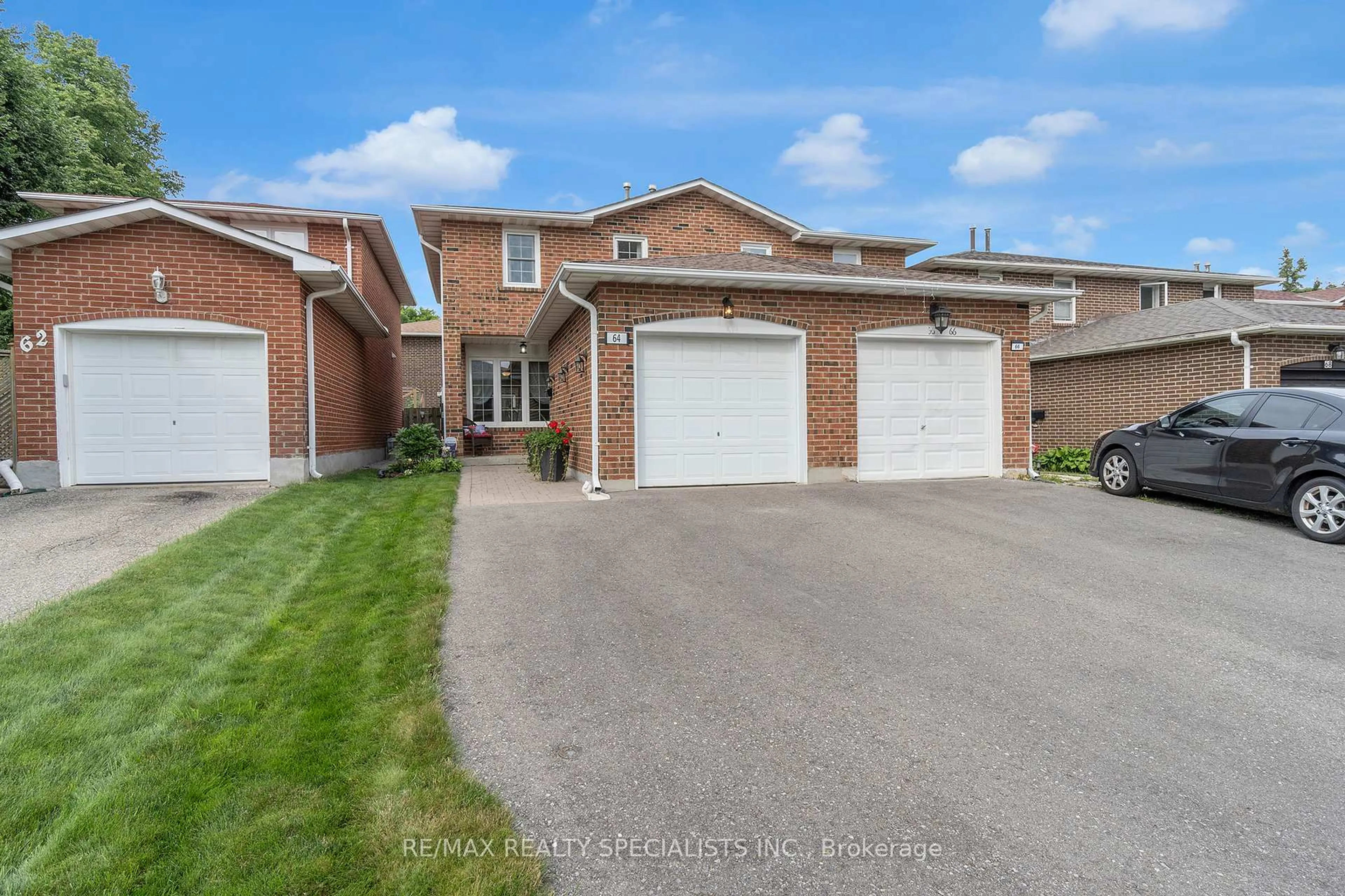 Home with brick exterior material, street for 64 Maplehurst Sq, Brampton Ontario L6Z 1J6