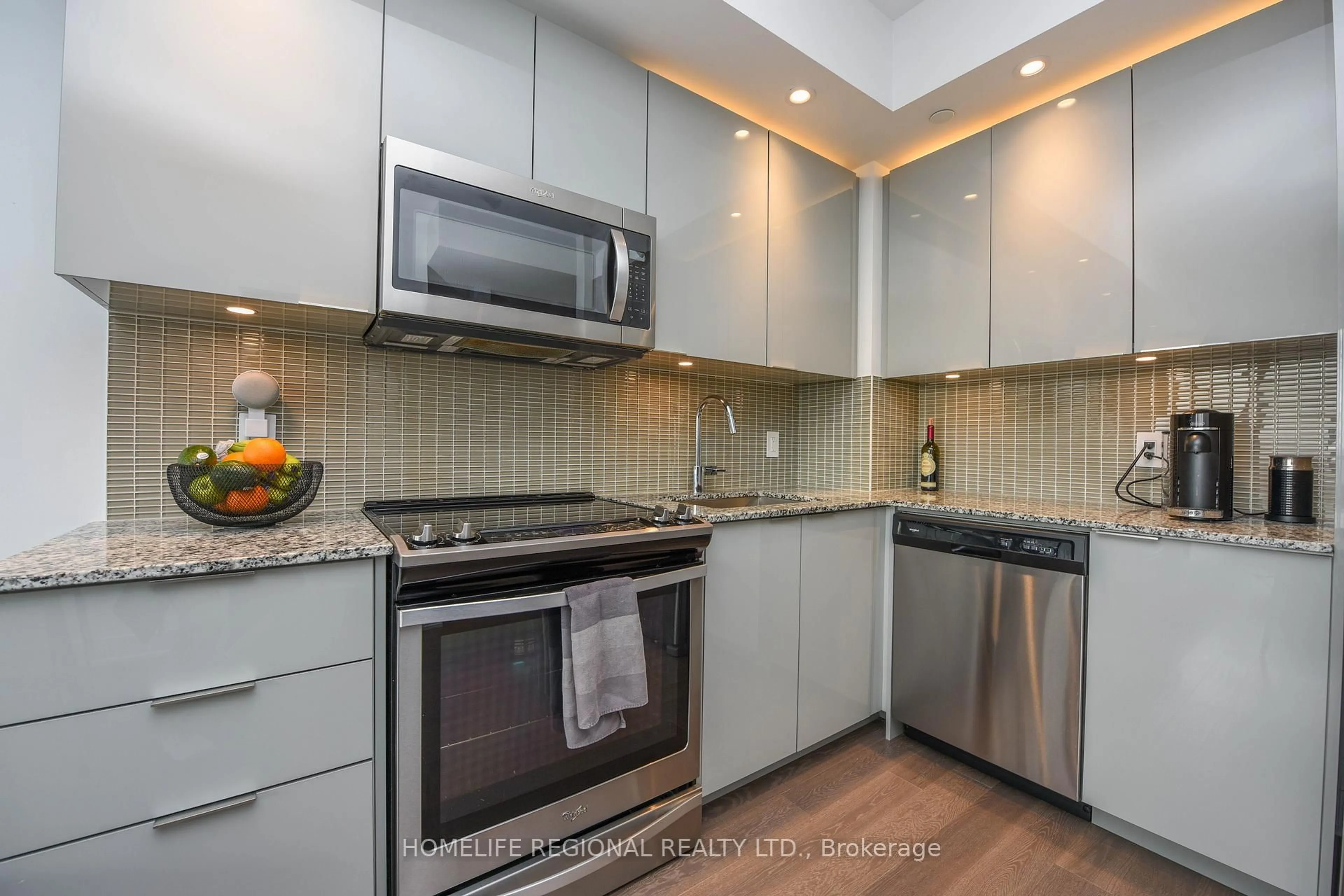 Standard kitchen, ceramic/tile floor for 30 Shore Breeze Dr #3422, Toronto Ontario M8V 0J1