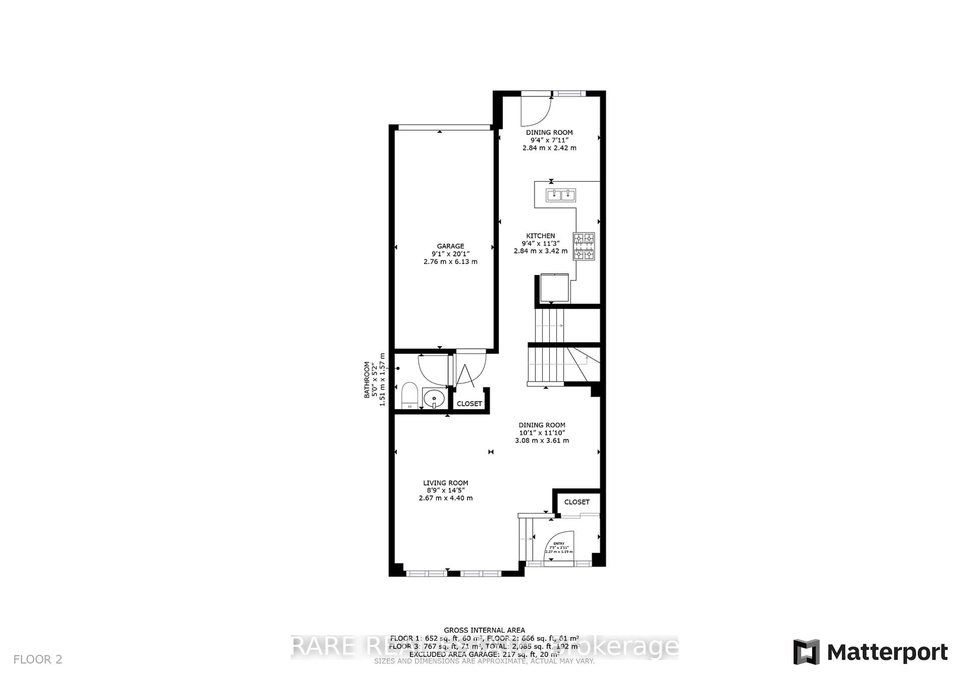 Floor plan for 1750 Creek Way #12, Burlington Ontario L7L 6R2