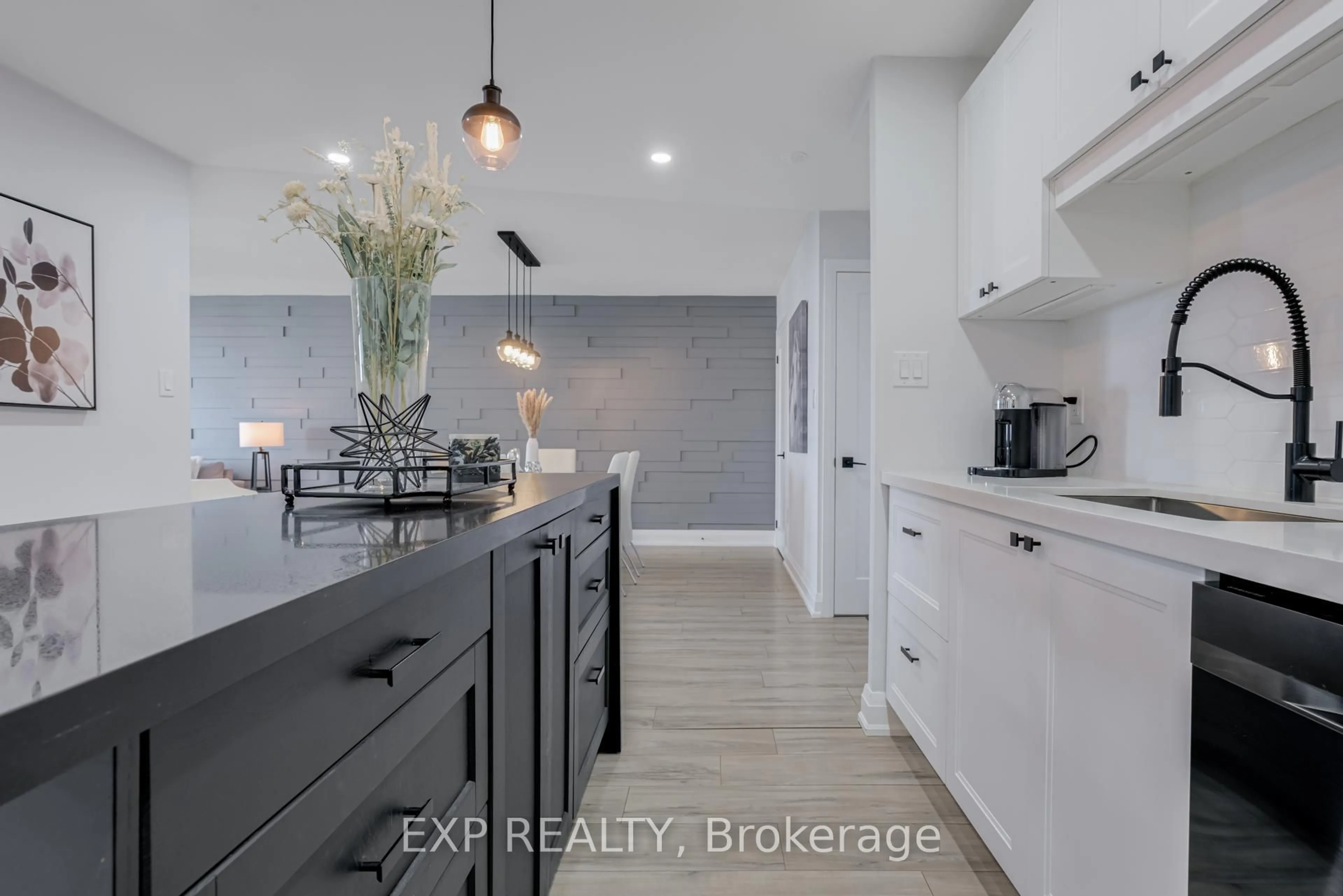 Open concept kitchen, ceramic/tile floor for 299 Mill Rd #1503, Toronto Ontario M9C 4V9