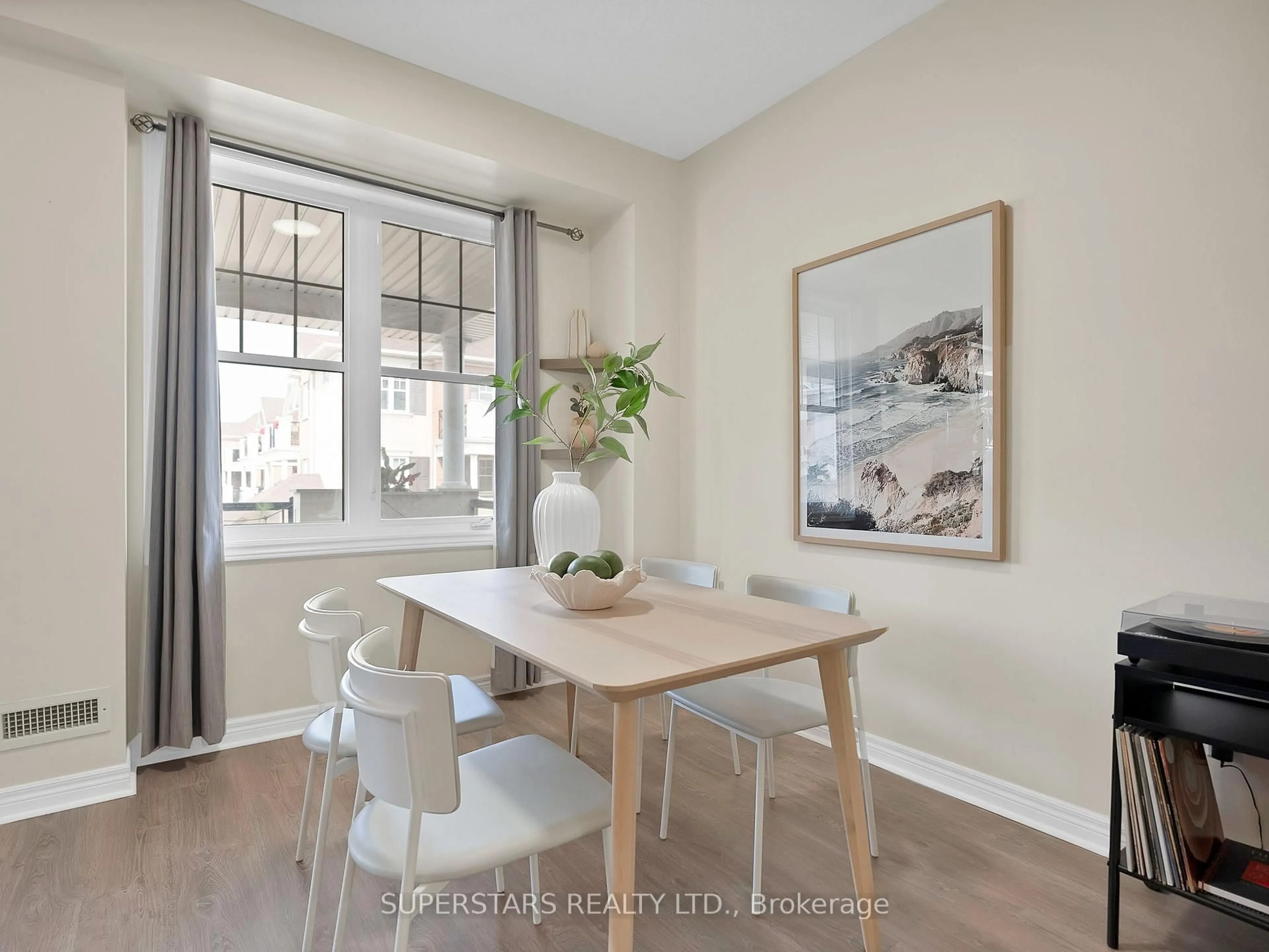 Dining room, wood/laminate floor for 2333 Sawgrass Dr #201, Oakville Ontario L6H 0L2