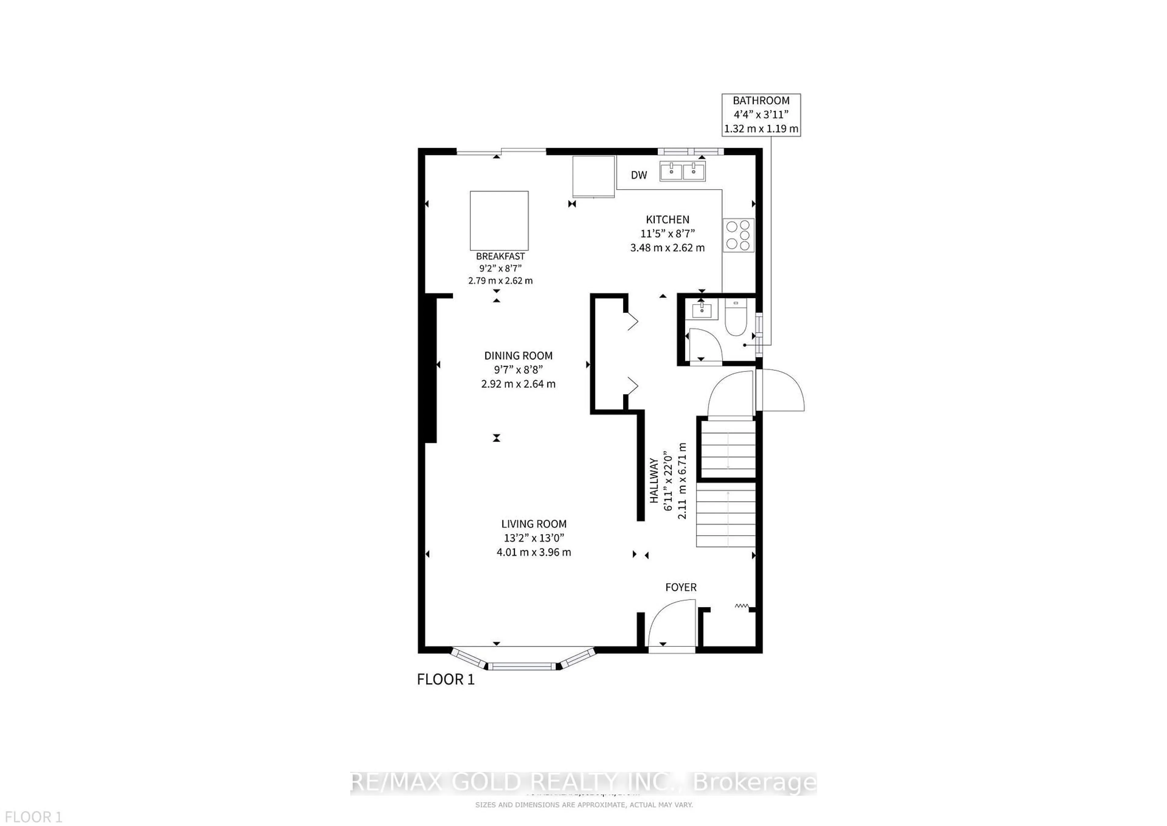 Floor plan for 28 Navenby Cres, Toronto Ontario M9L 1B2
