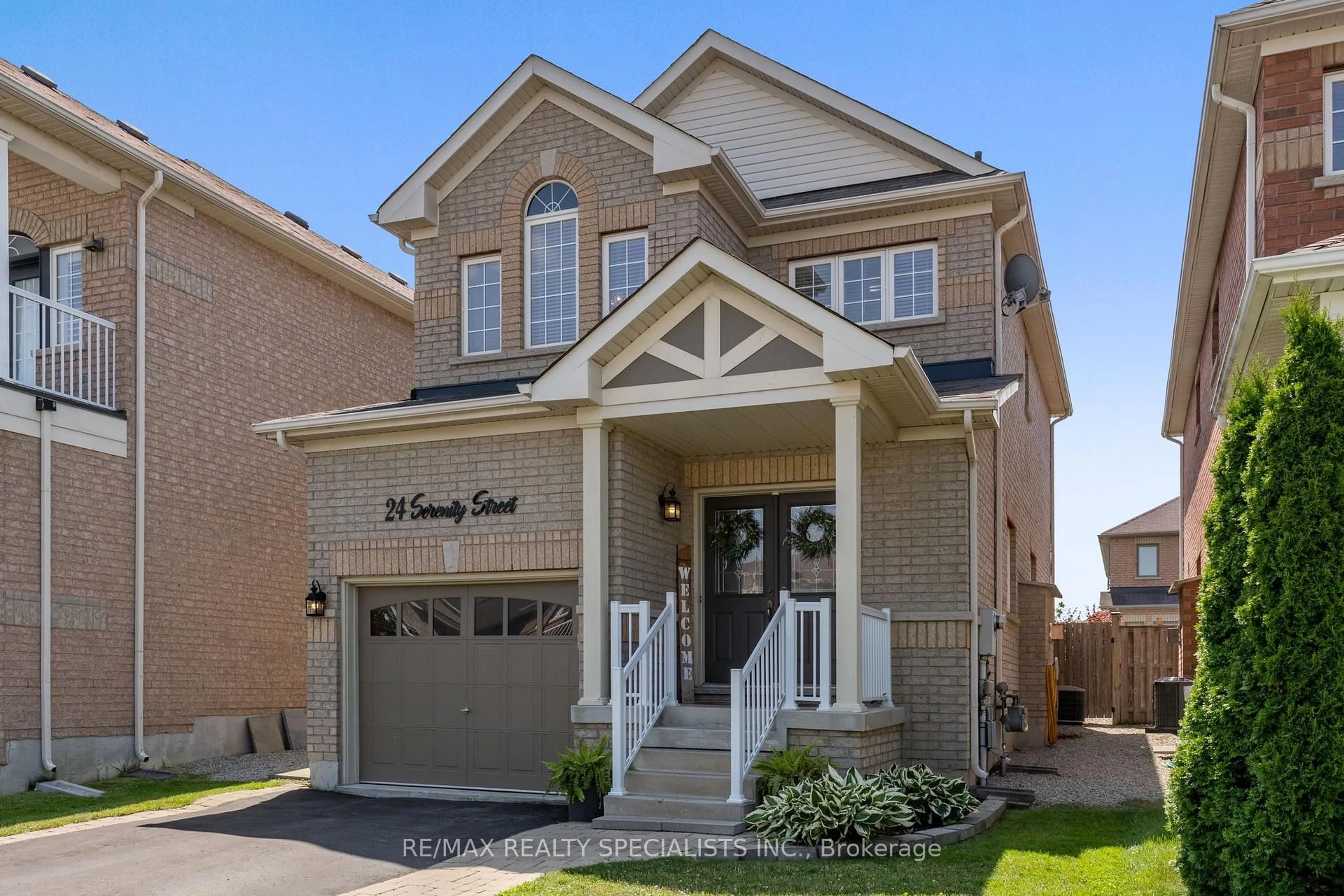 Home with brick exterior material, street for 24 Serenity St, Halton Hills Ontario L7G 0A9