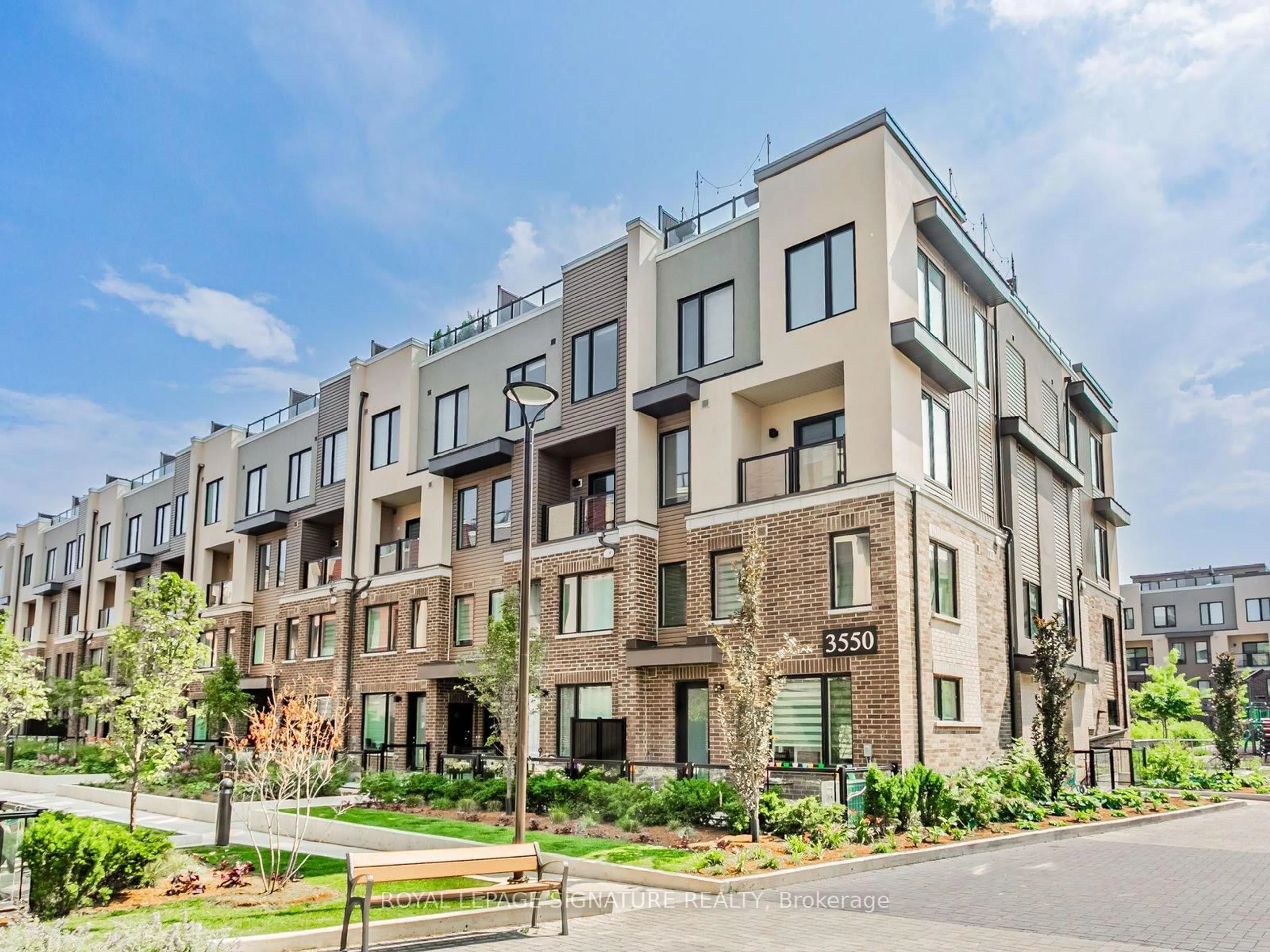 Home with brick exterior material, street for 3550 Colonial Dr #24, Mississauga Ontario L5L 0C1