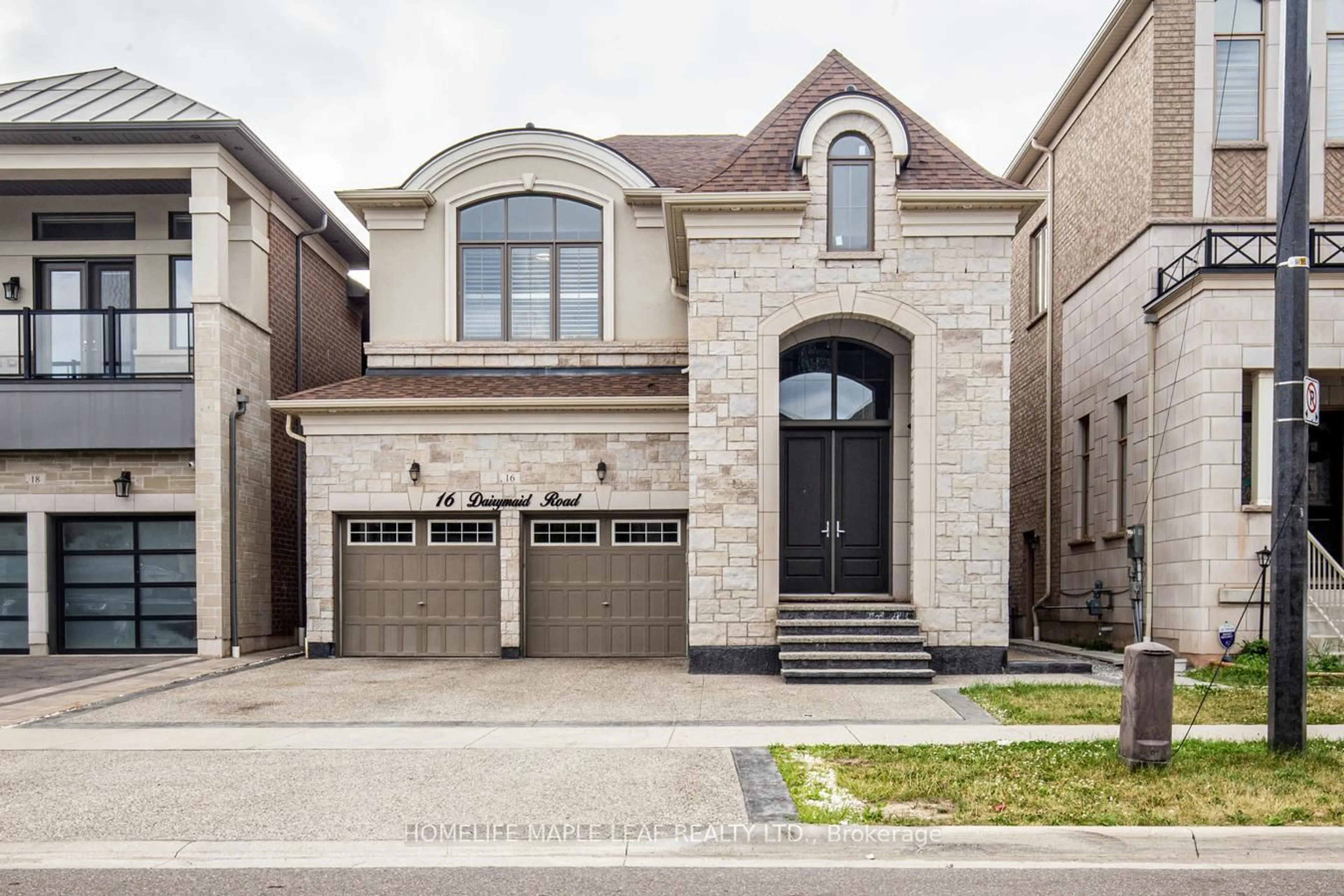 Home with brick exterior material, street for 16 Dairymaid Rd, Brampton Ontario L6X 5P9