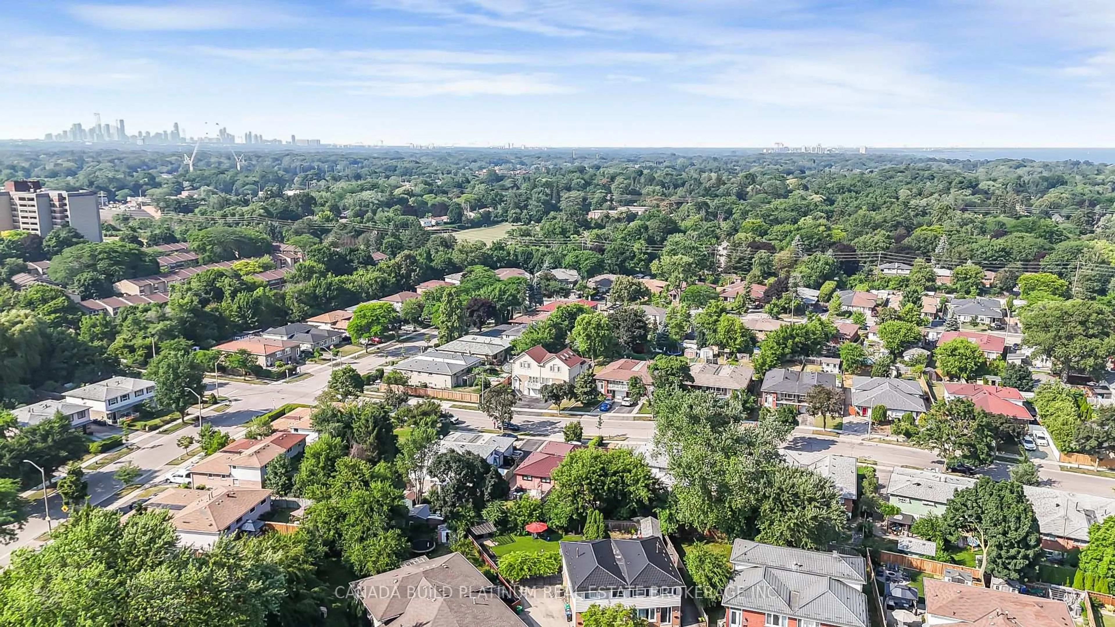 A pic from outside/outdoor area/front of a property/back of a property/a pic from drone, city buildings view from balcony for 849 Inverhouse Dr, Mississauga Ontario L5J 2Y1