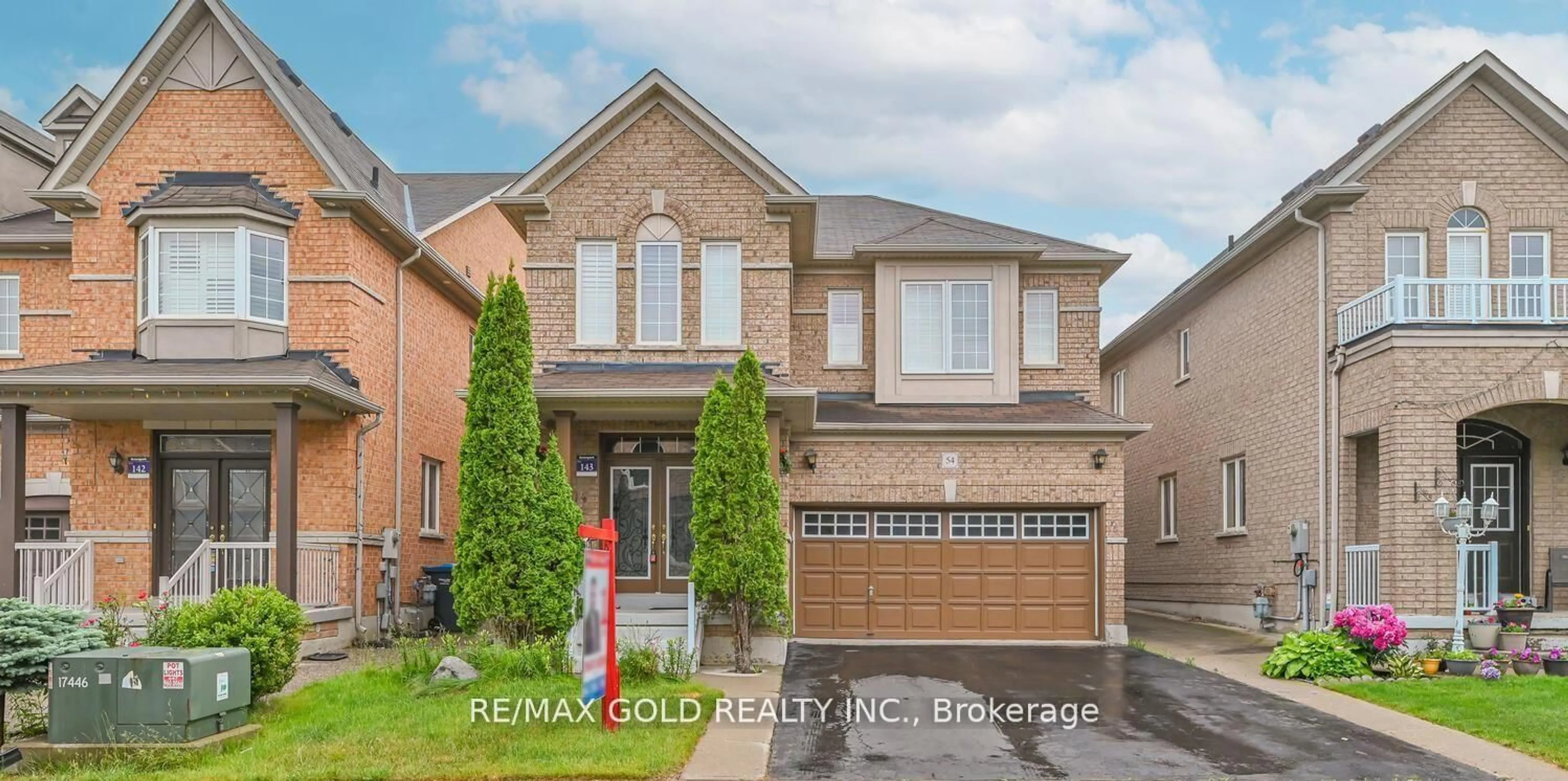 Home with brick exterior material, street for 54 Gamson Cres, Brampton Ontario L6R 0V6