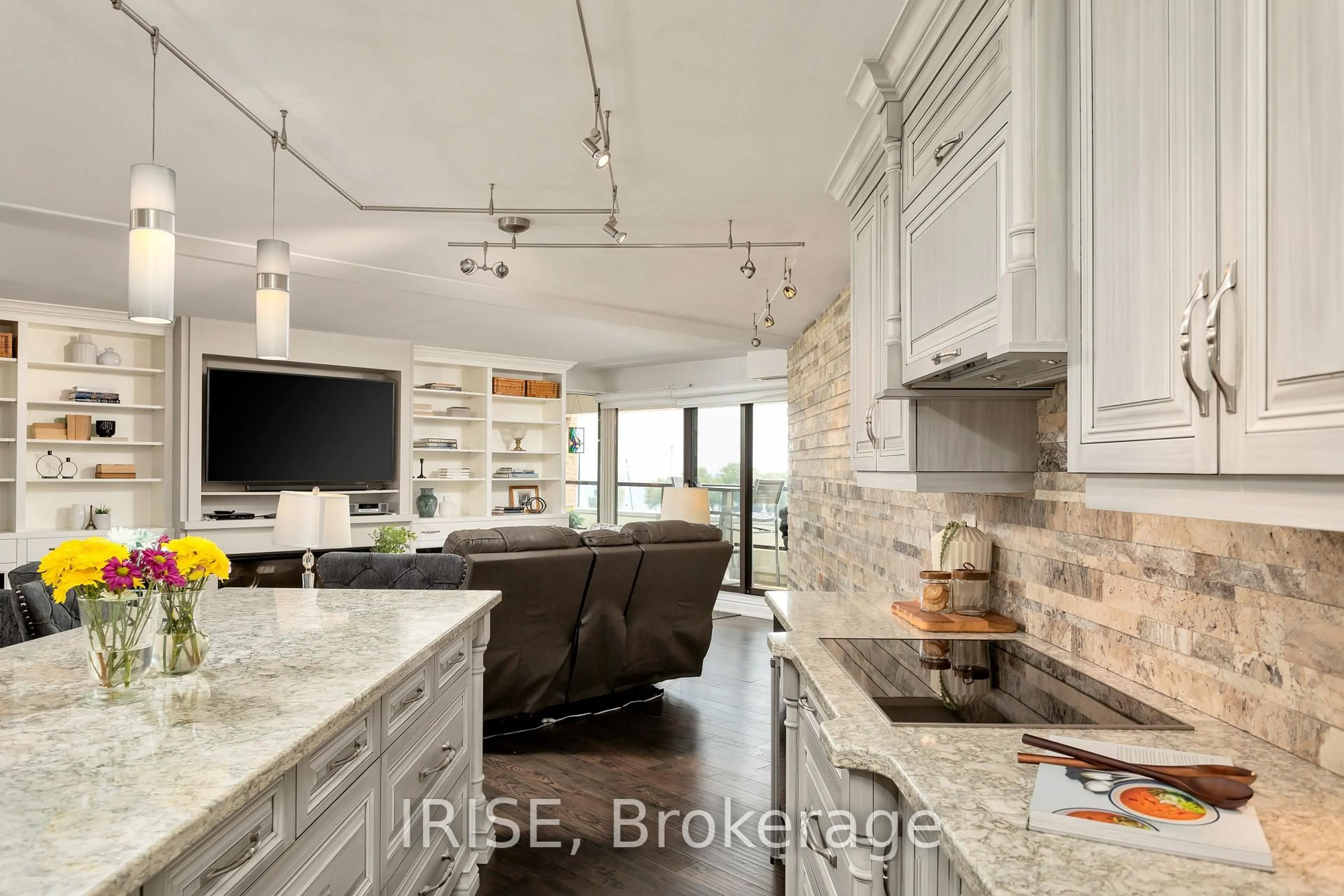 Contemporary kitchen, ceramic/tile floor for 100 Bronte Rd #304, Oakville Ontario L6L 6L5