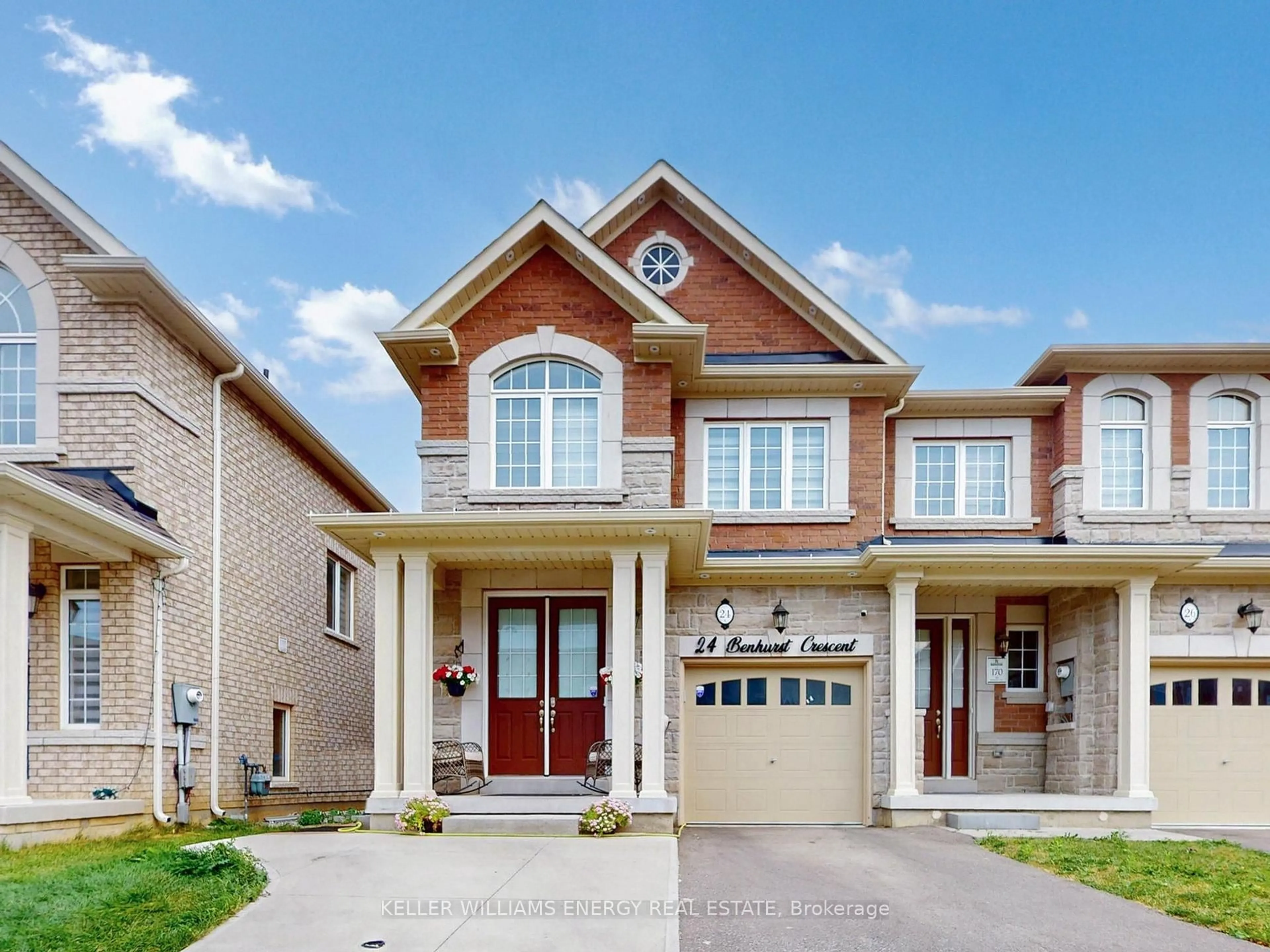 Home with brick exterior material, street for 24 Benhurst Cres, Brampton Ontario L7A 5A2