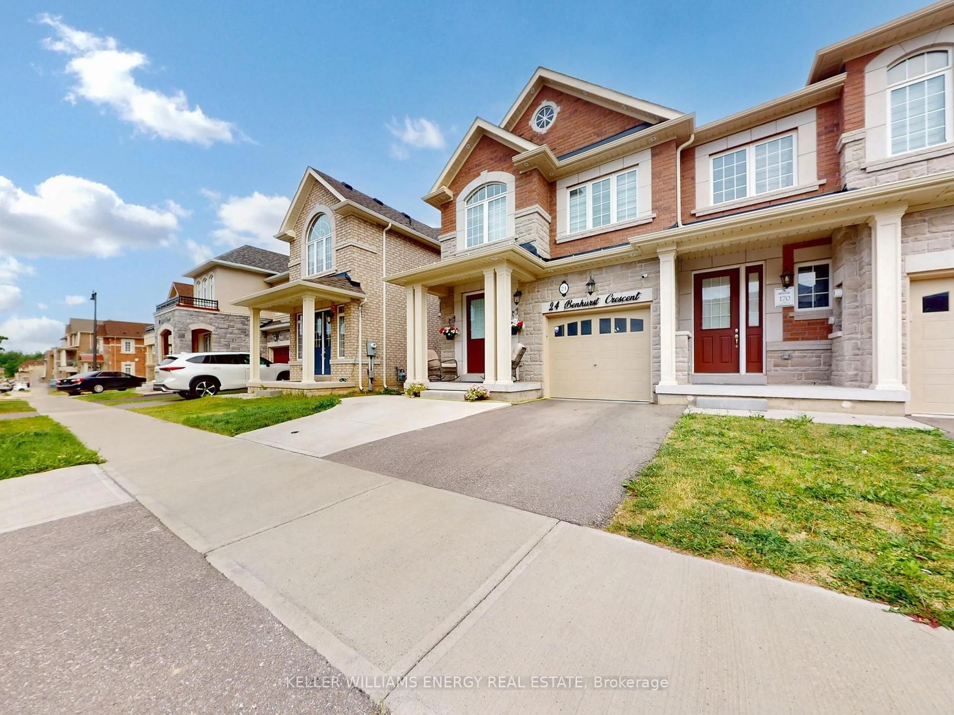 Home with brick exterior material, street for 24 Benhurst Cres, Brampton Ontario L7A 5A2