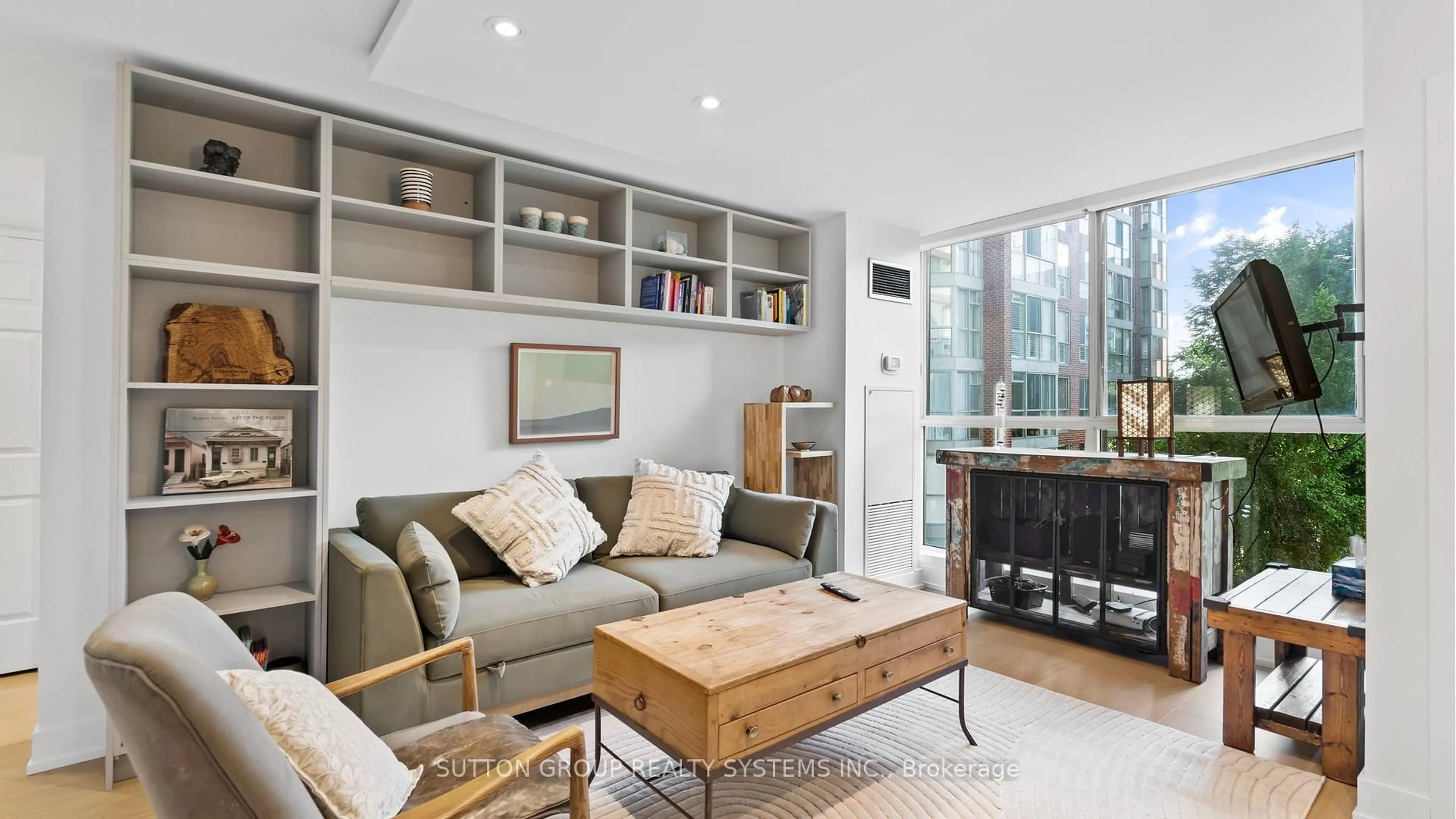Living room with furniture, unknown for 22 Southport St #433, Toronto Ontario M6S 4Y9