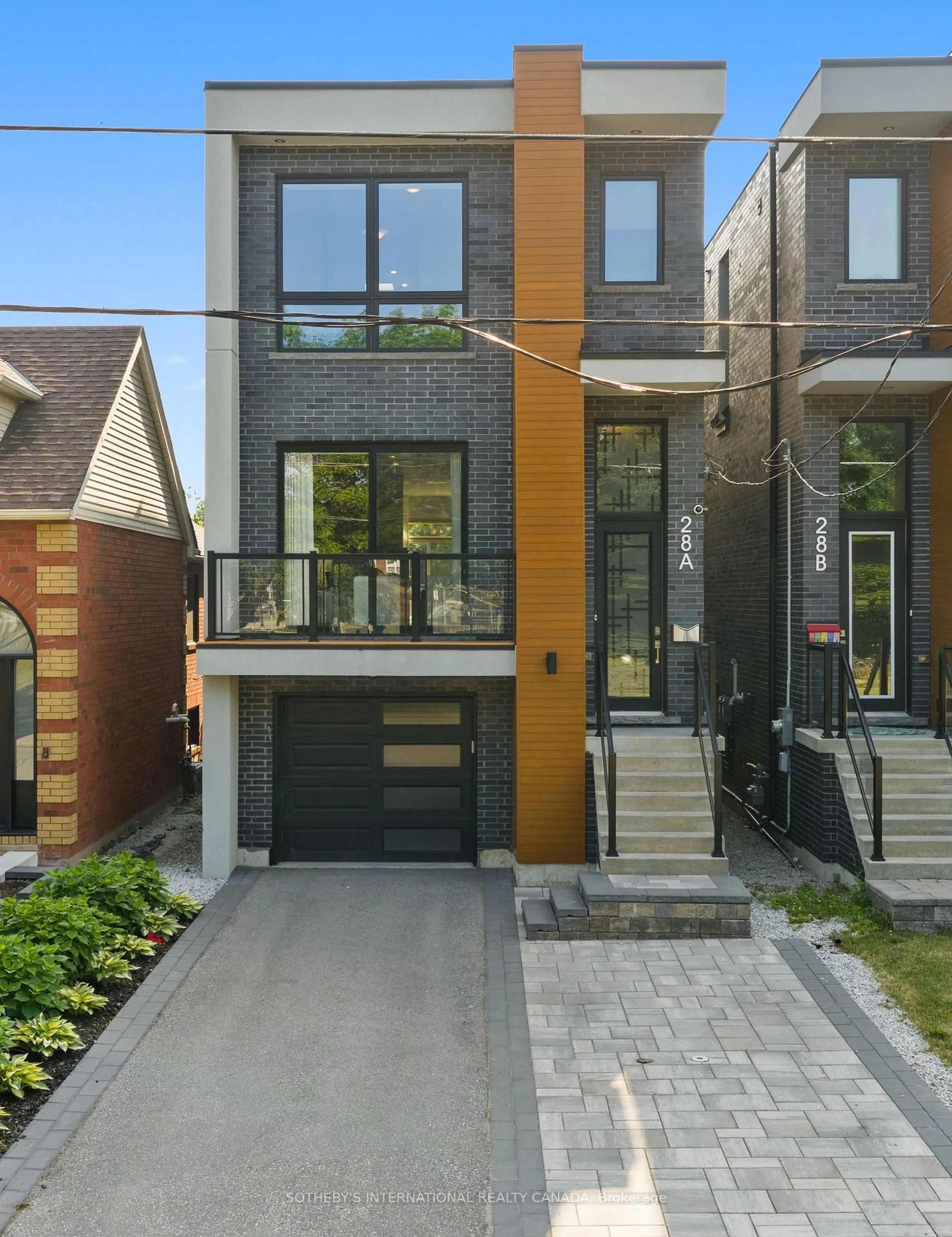 Home with brick exterior material, street for 28A Twenty First St, Toronto Ontario M8V 3L7